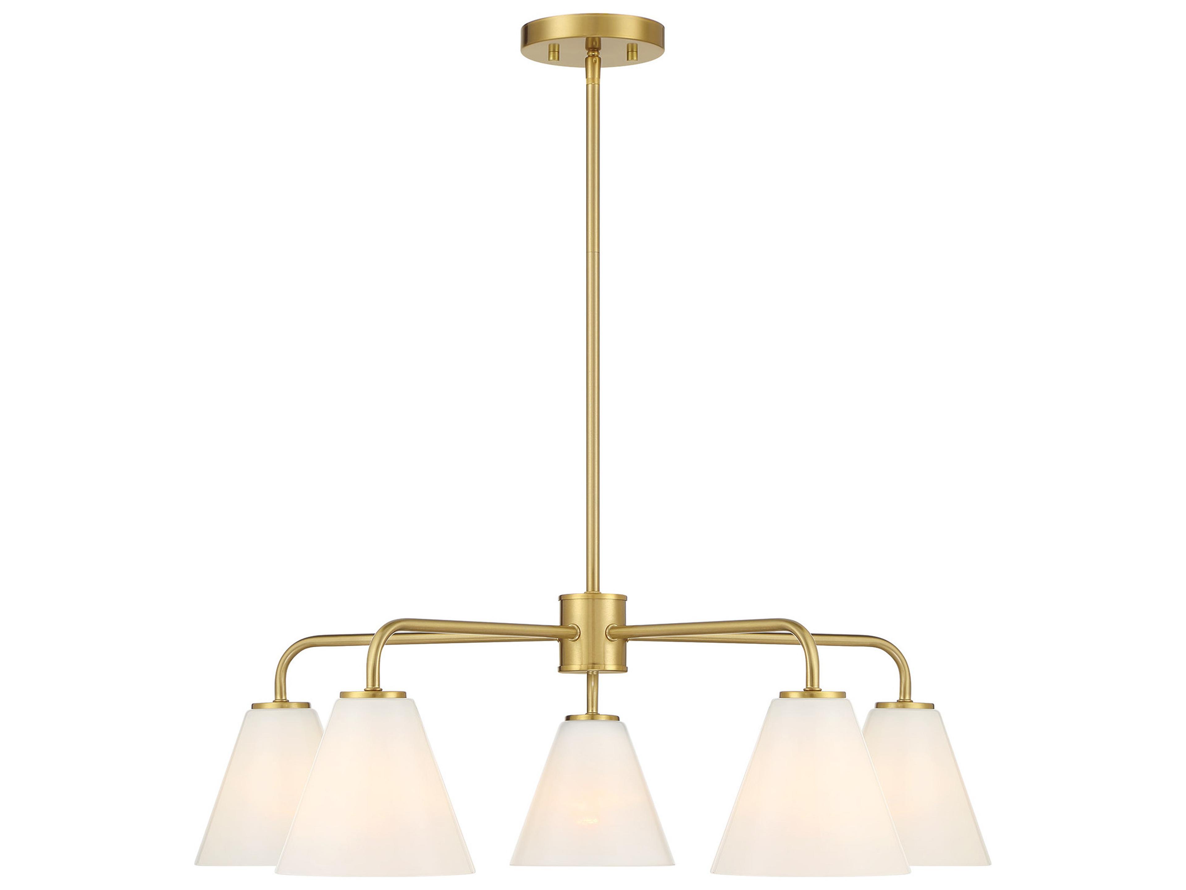 Blair 5-Light Warm Brass Chandelier