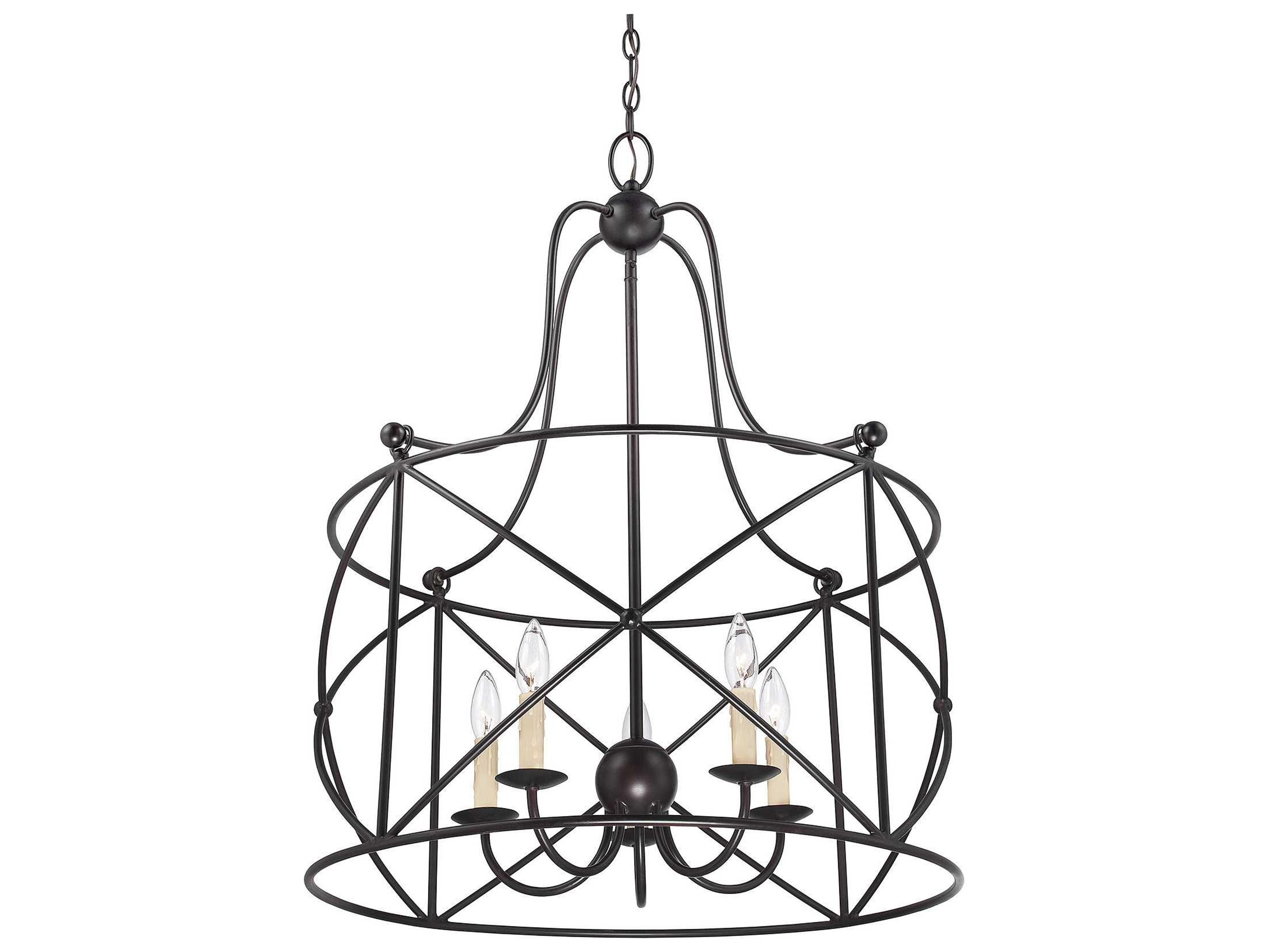 Savoy House Seneca 5-Light English Bronze Candelabra Chandelier