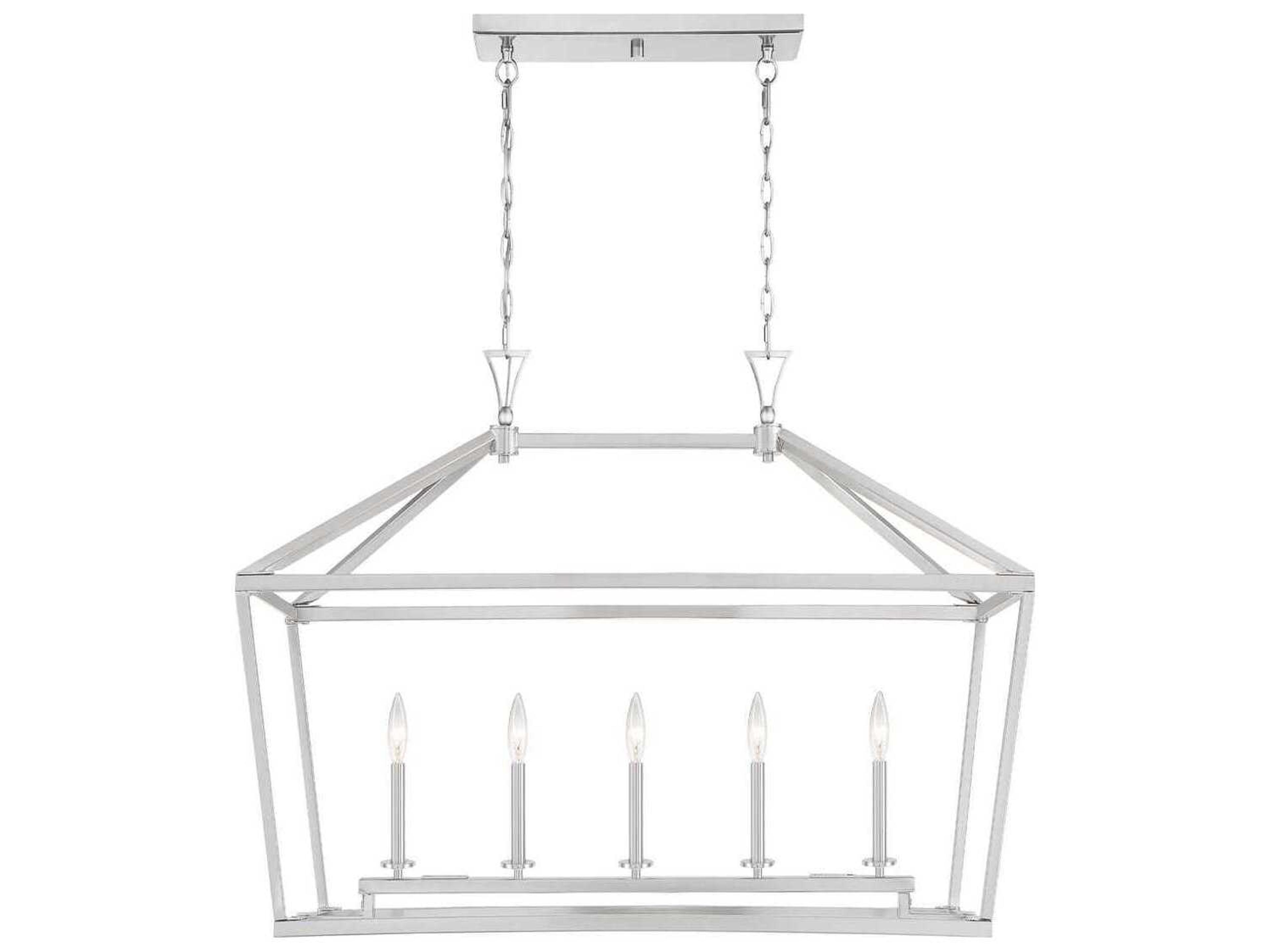 Townsend 5-Light Satin Nickel Linear Island Pendant