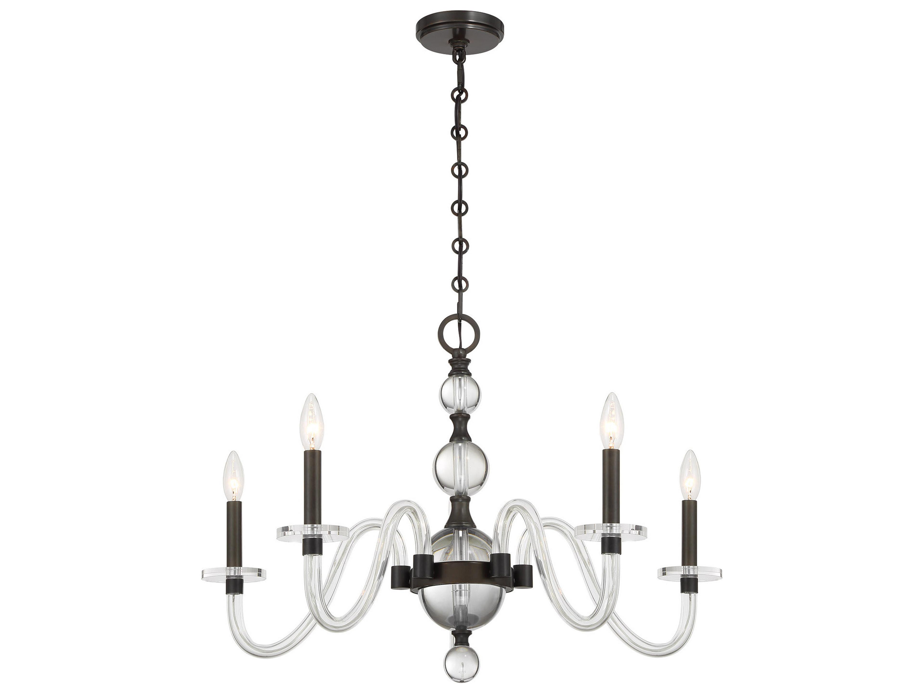 Savoy House Aragon 5-Light Mediterranean Bronze Traditional Candelabra Chandelier