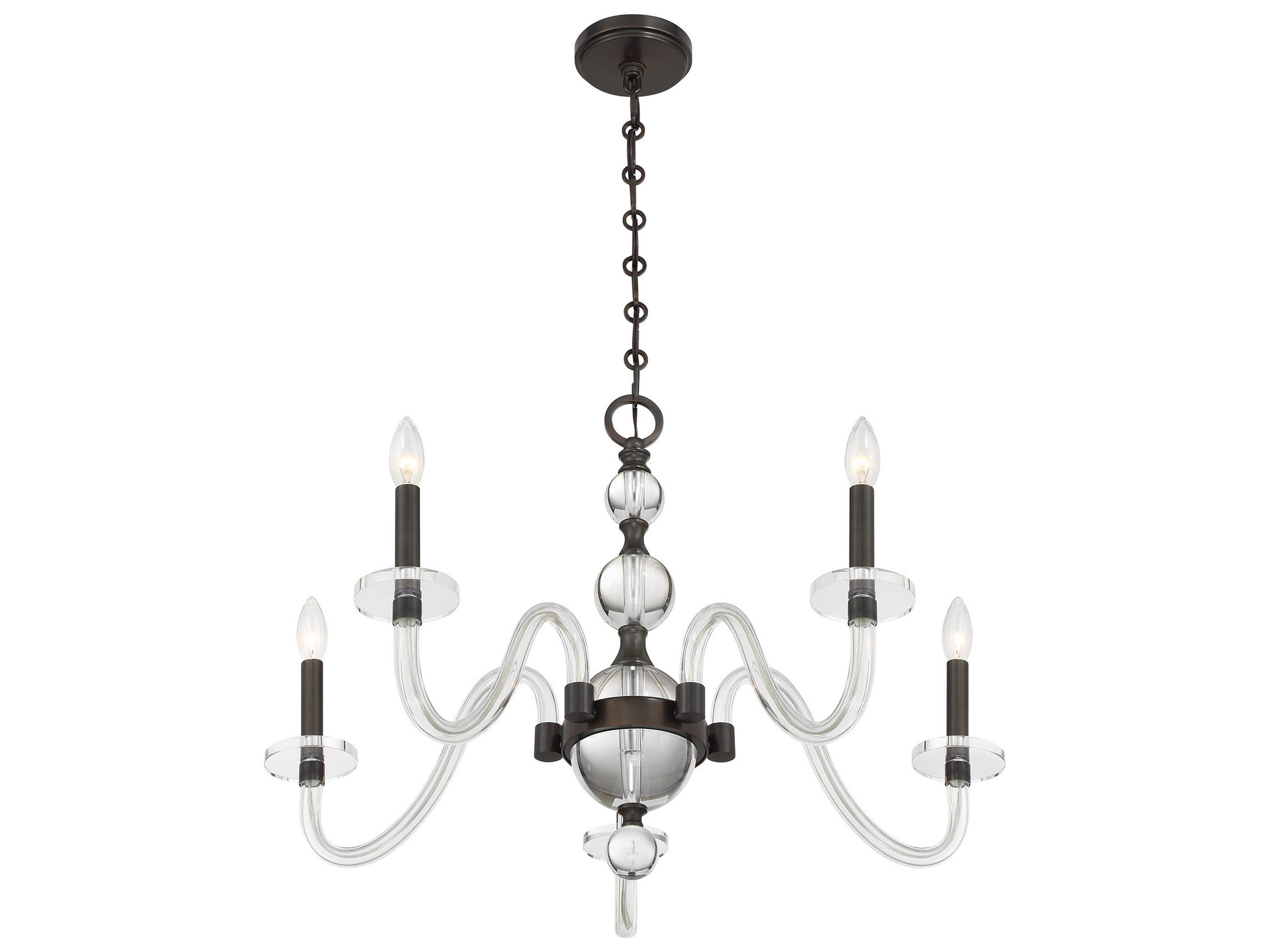 Savoy House Aragon 5-Light Mediterranean Bronze Traditional Candelabra Chandelier