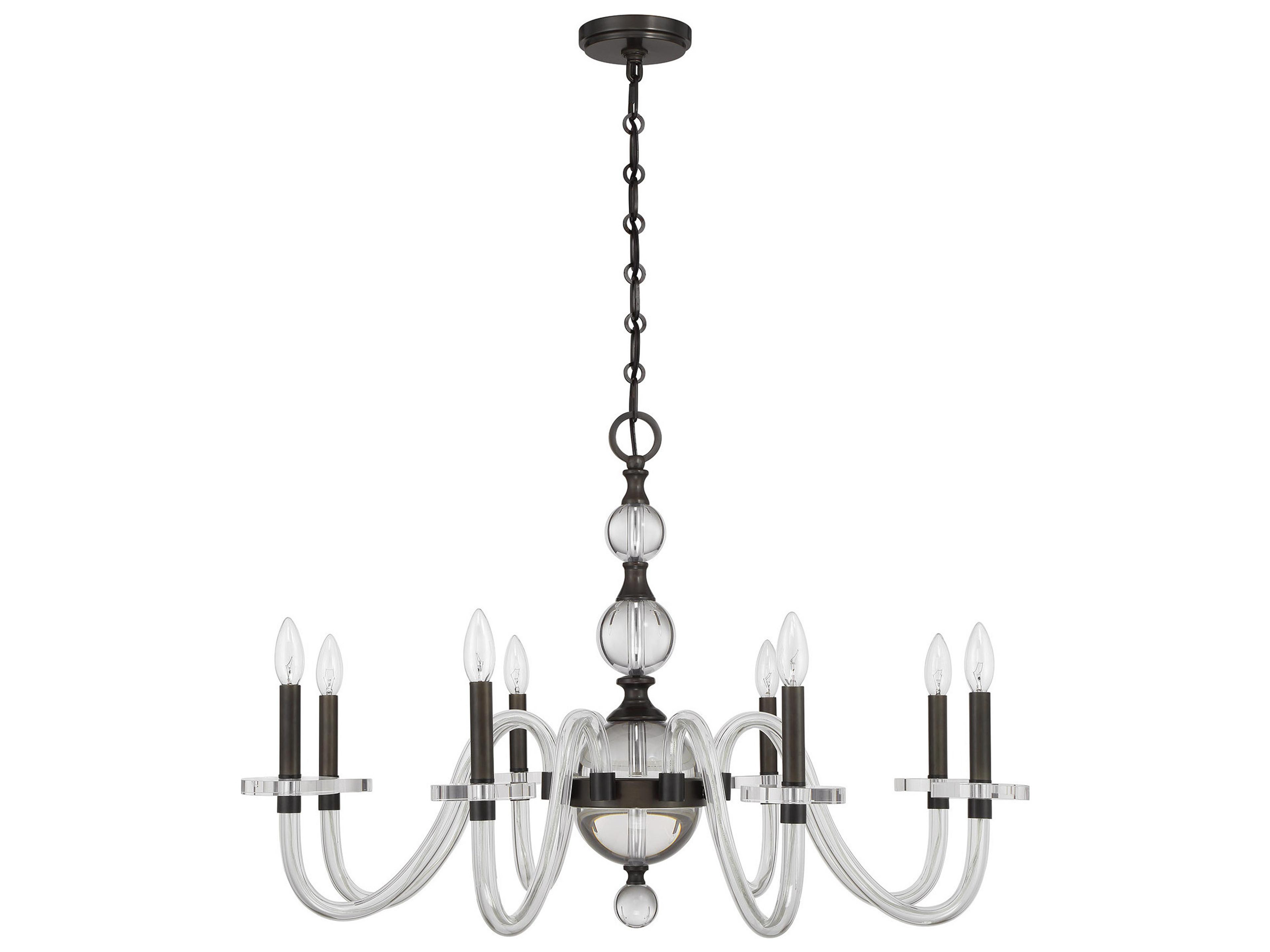 Savoy House Aragon 8-Light Mediterranean Bronze Traditional Candelabra Chandelier