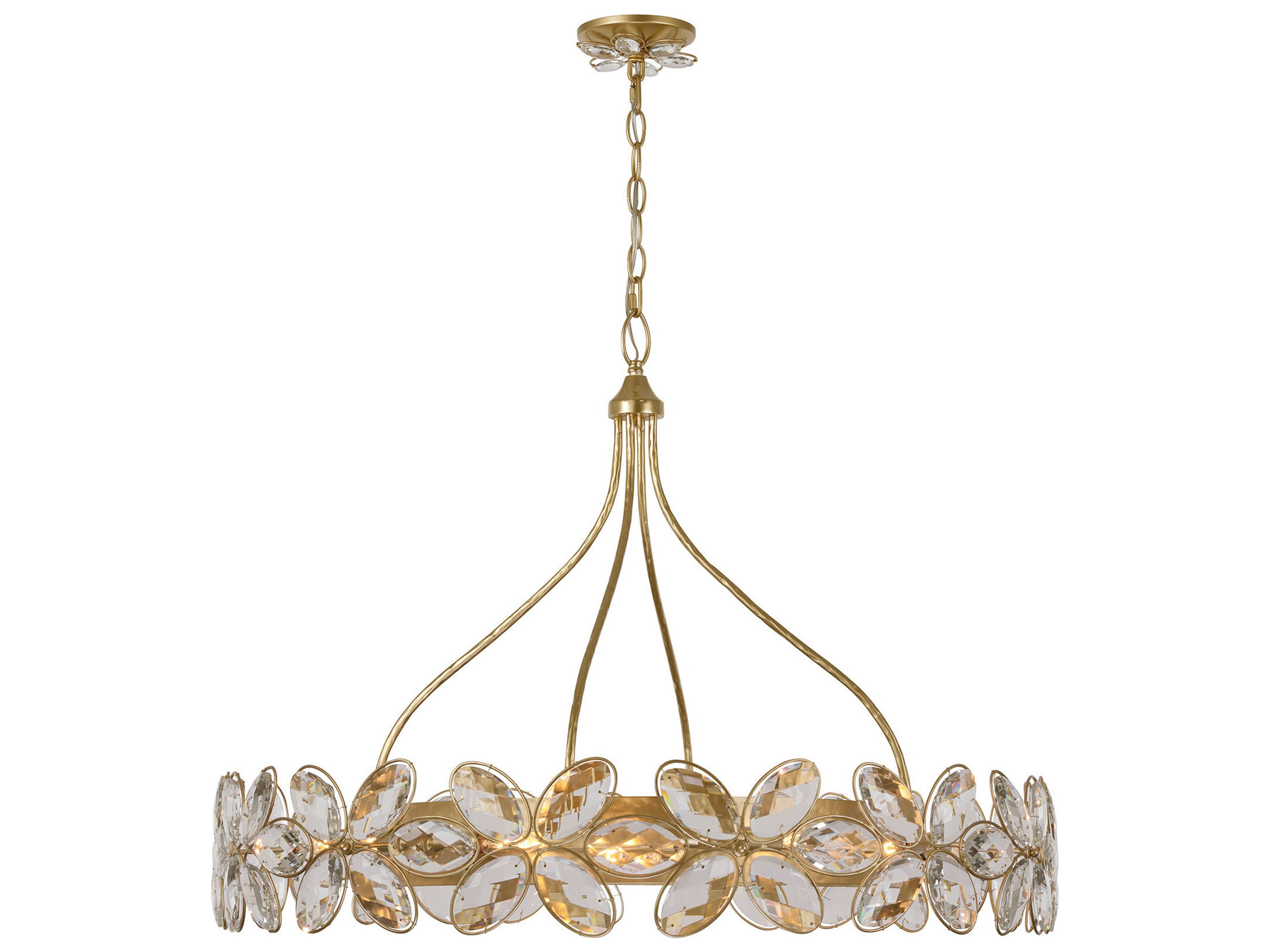 Marbella 14-Light Gold Shimmer Round Chandelier