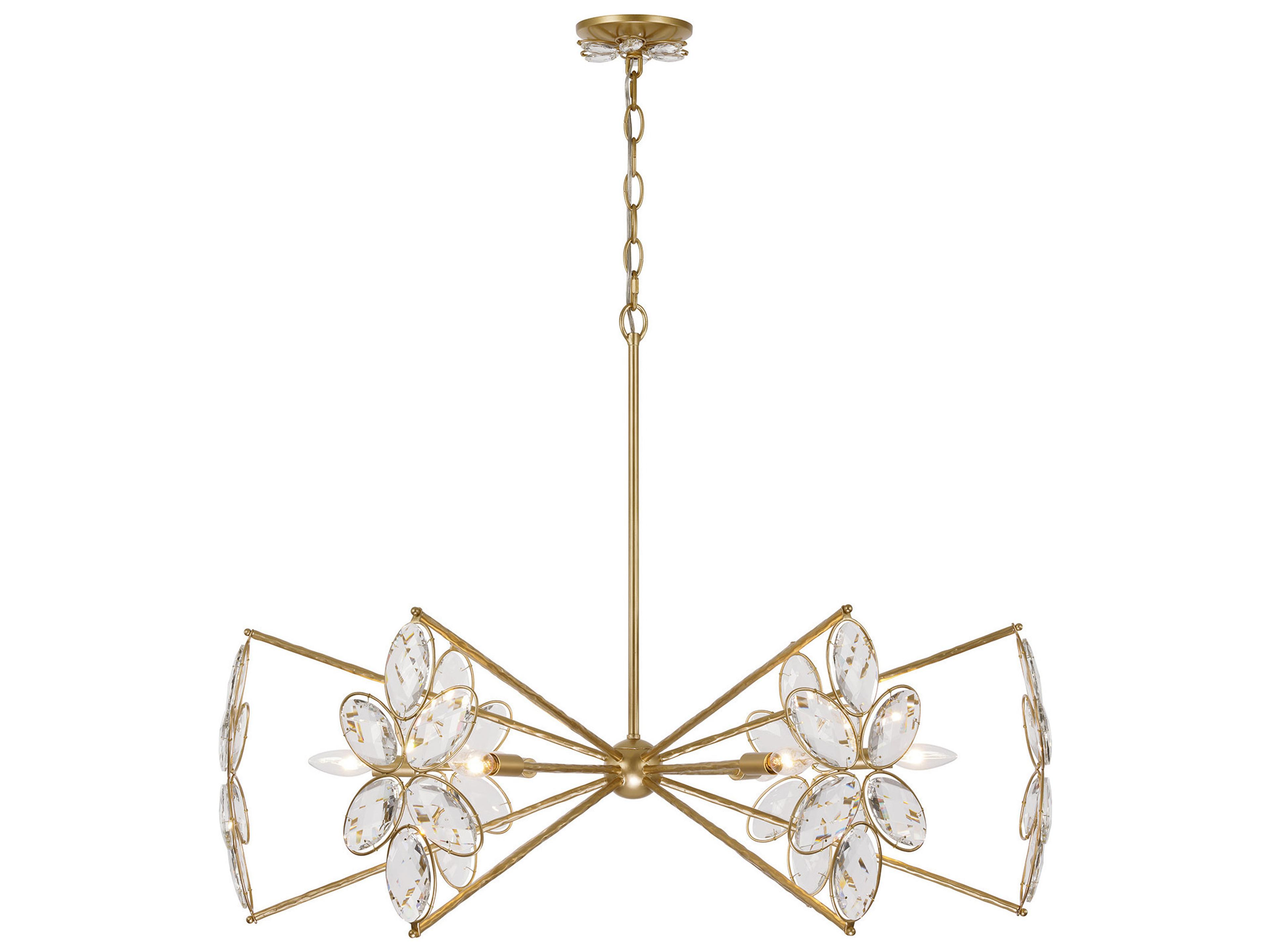 Marbella 6-Light Gold Shimmer Chandelier