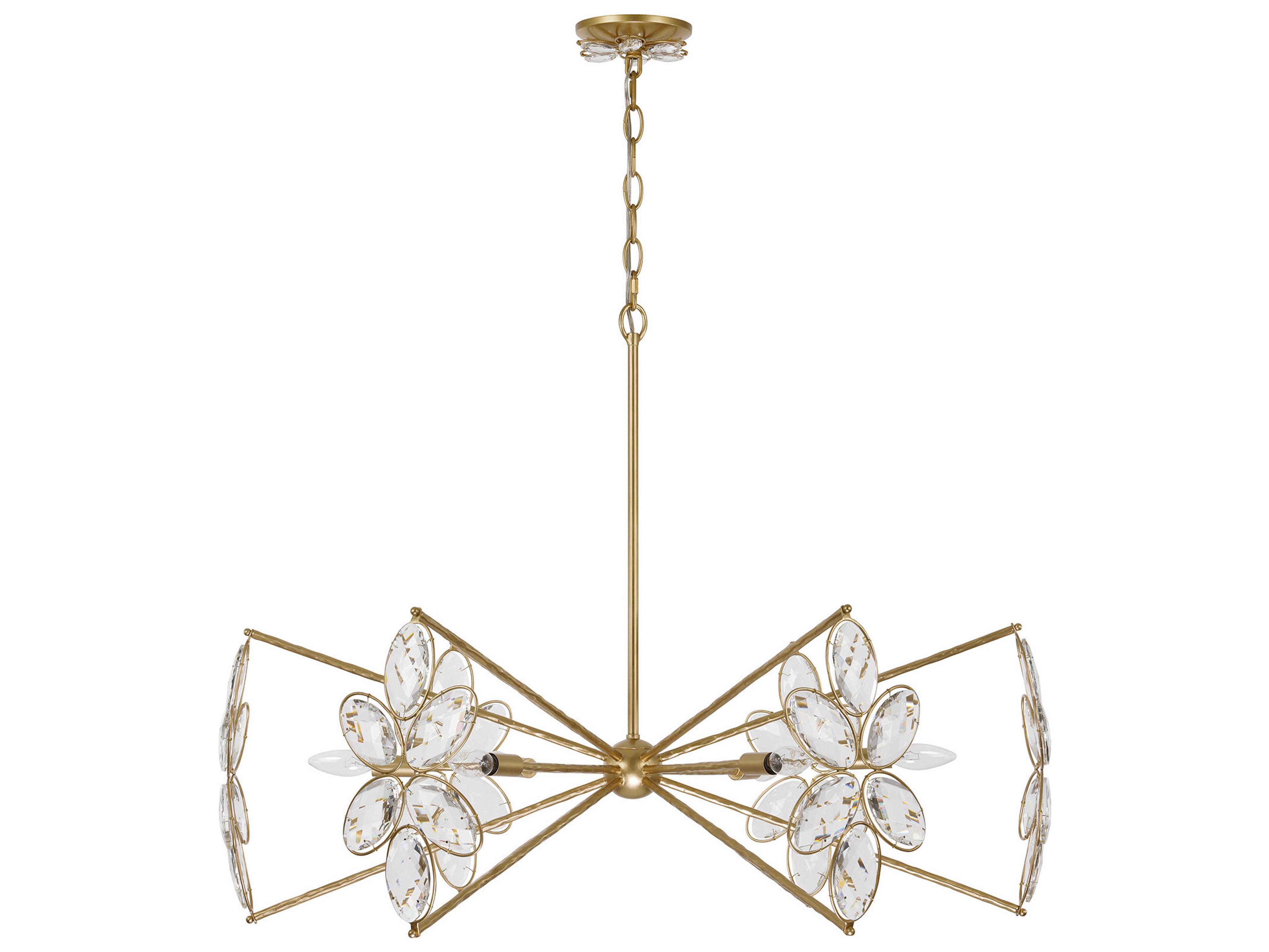 Savoy House Marbella 6-Light Gold Shimmer Chandelier