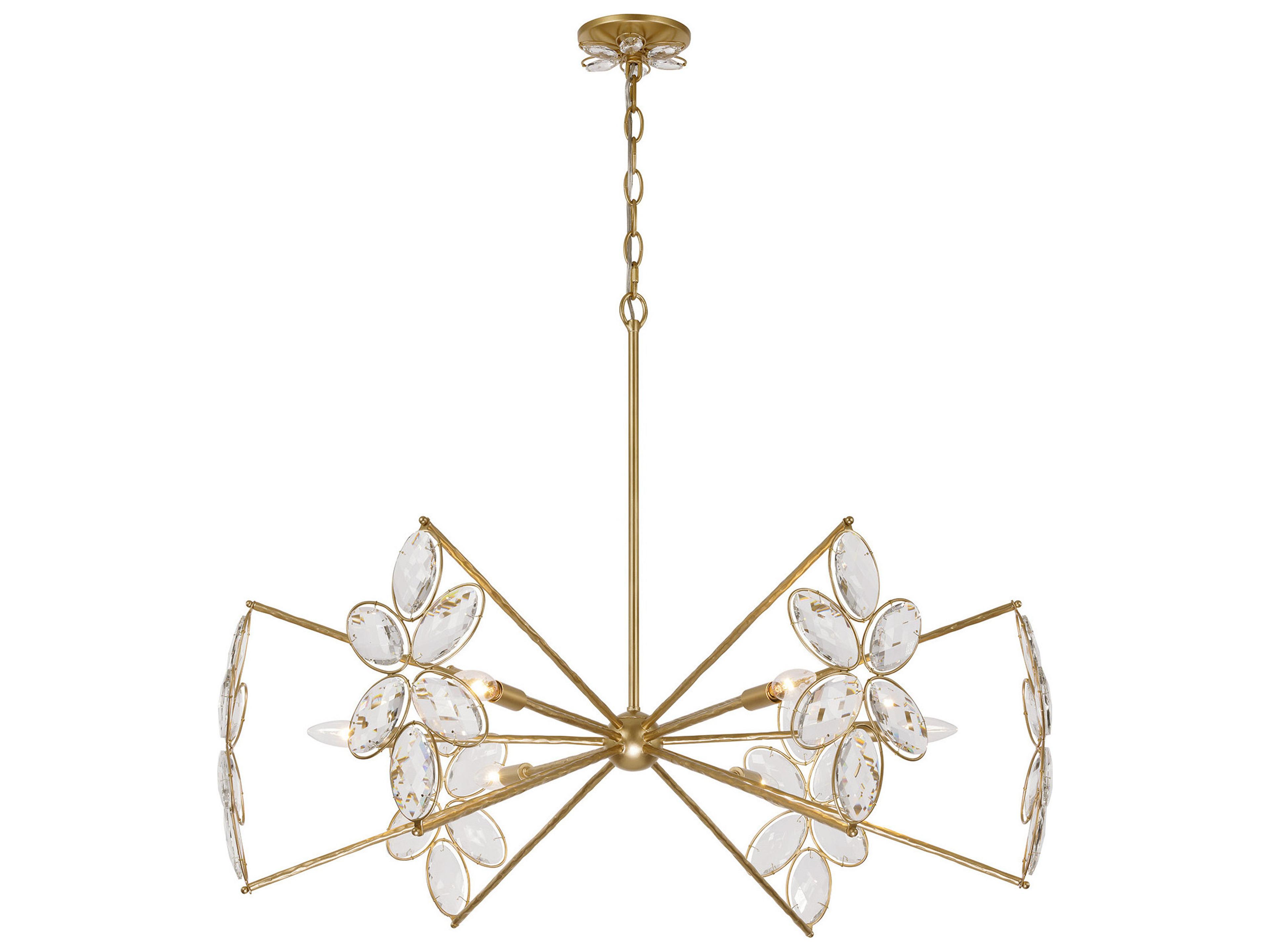 Savoy House Marbella 6-Light Gold Shimmer Chandelier