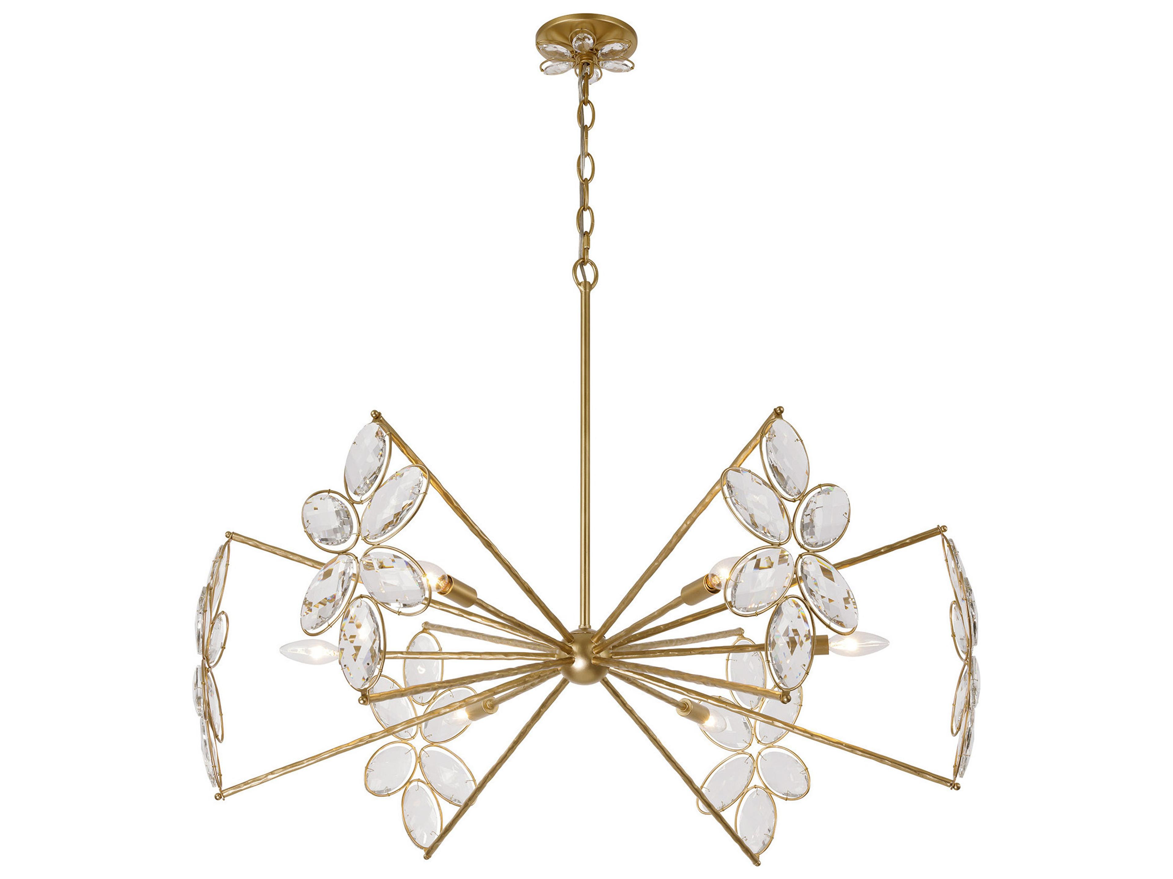 Savoy House Marbella 6-Light Gold Shimmer Chandelier