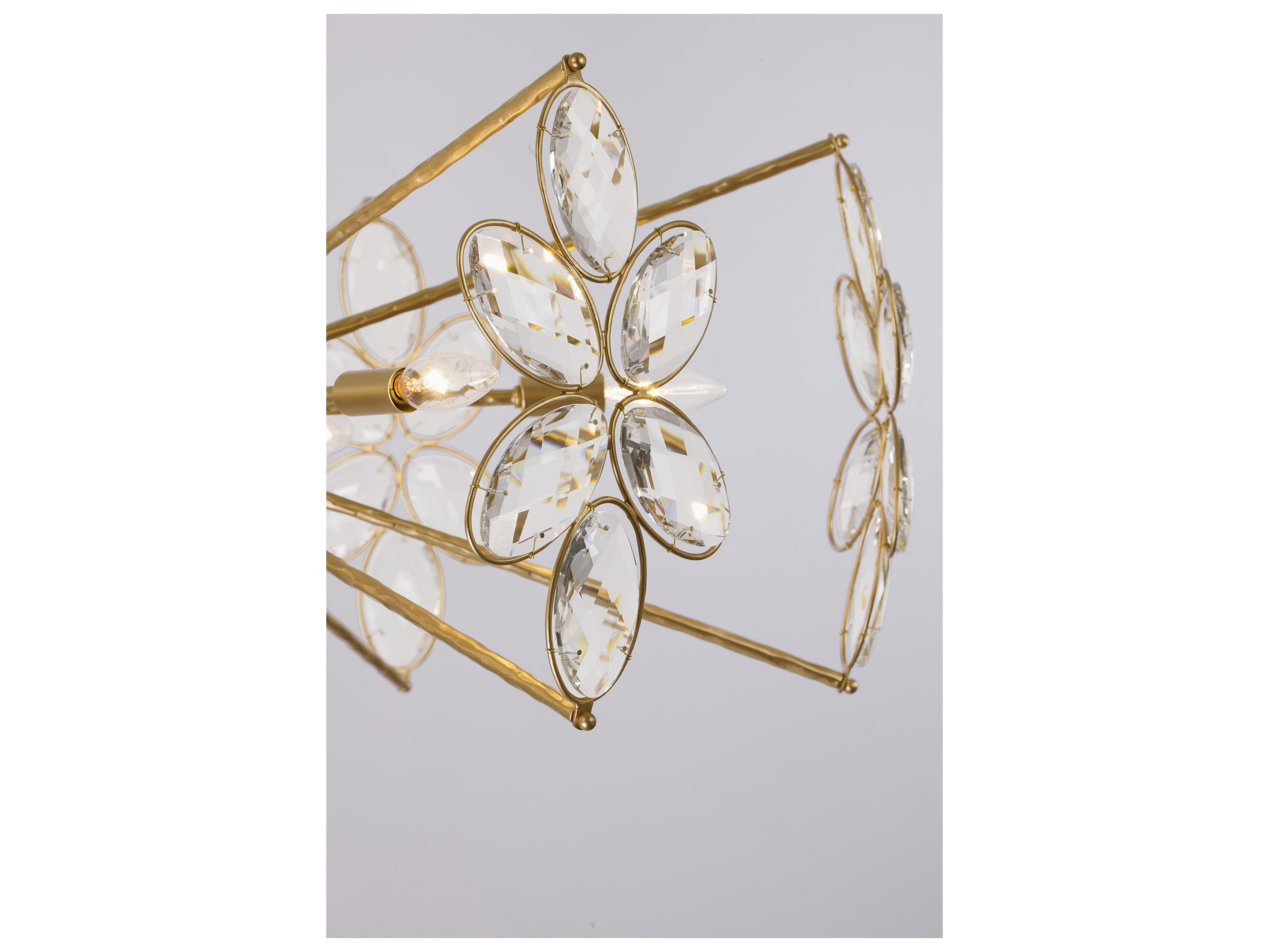 Savoy House Marbella 6-Light Gold Shimmer Chandelier