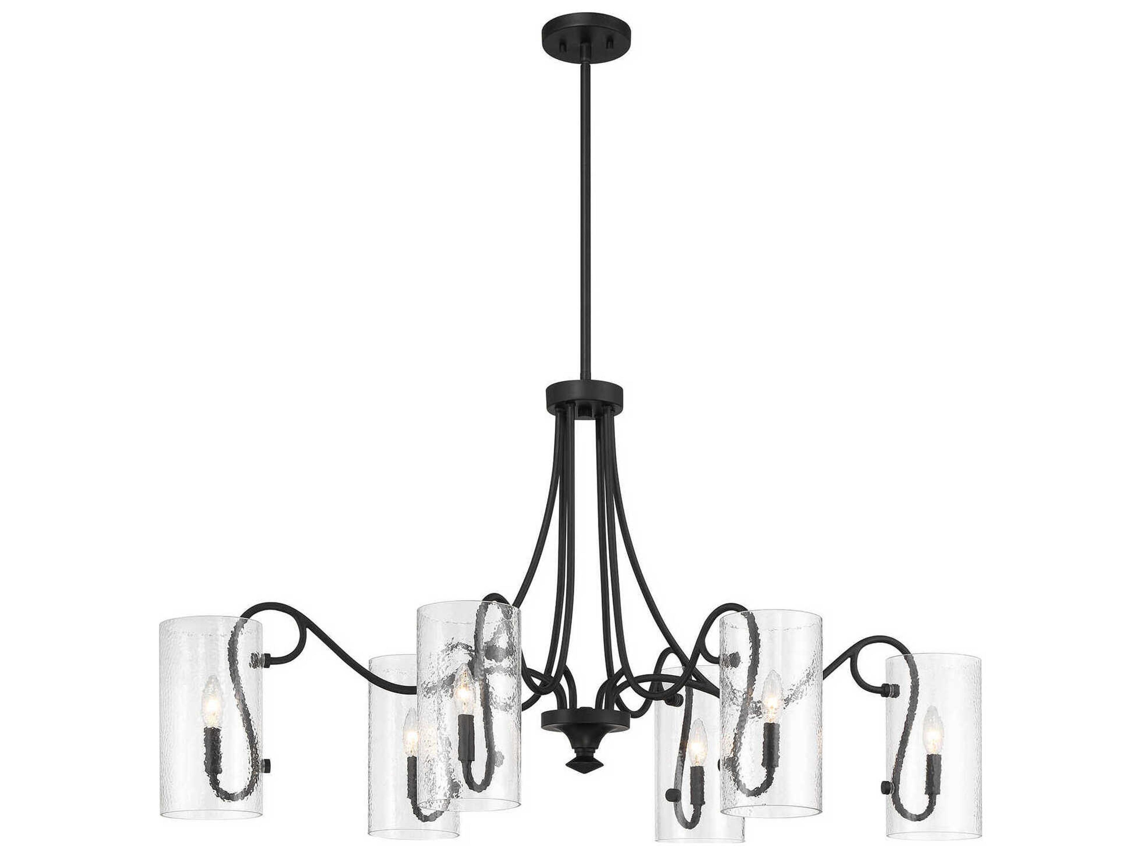 Calgary 6-Light Matte Black Chandelier