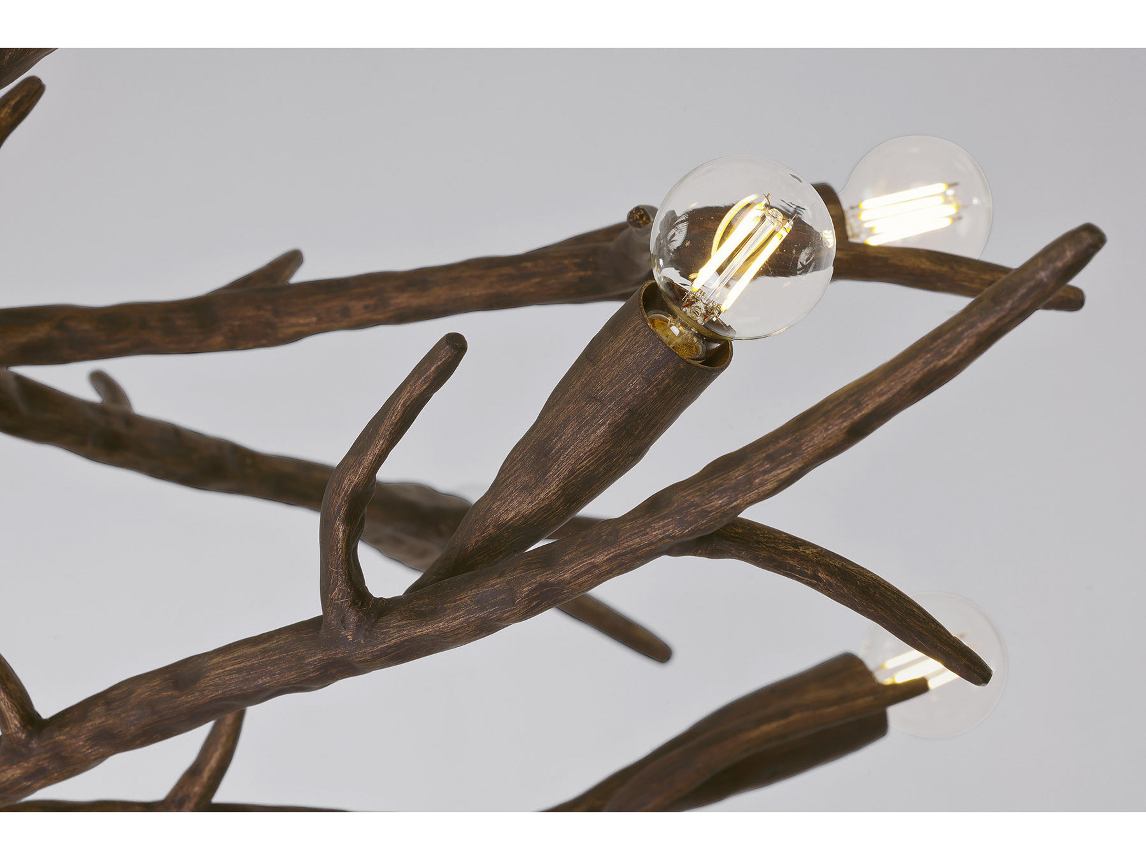 Savoy House Palisades 12-Light Bark Brown Chandelier