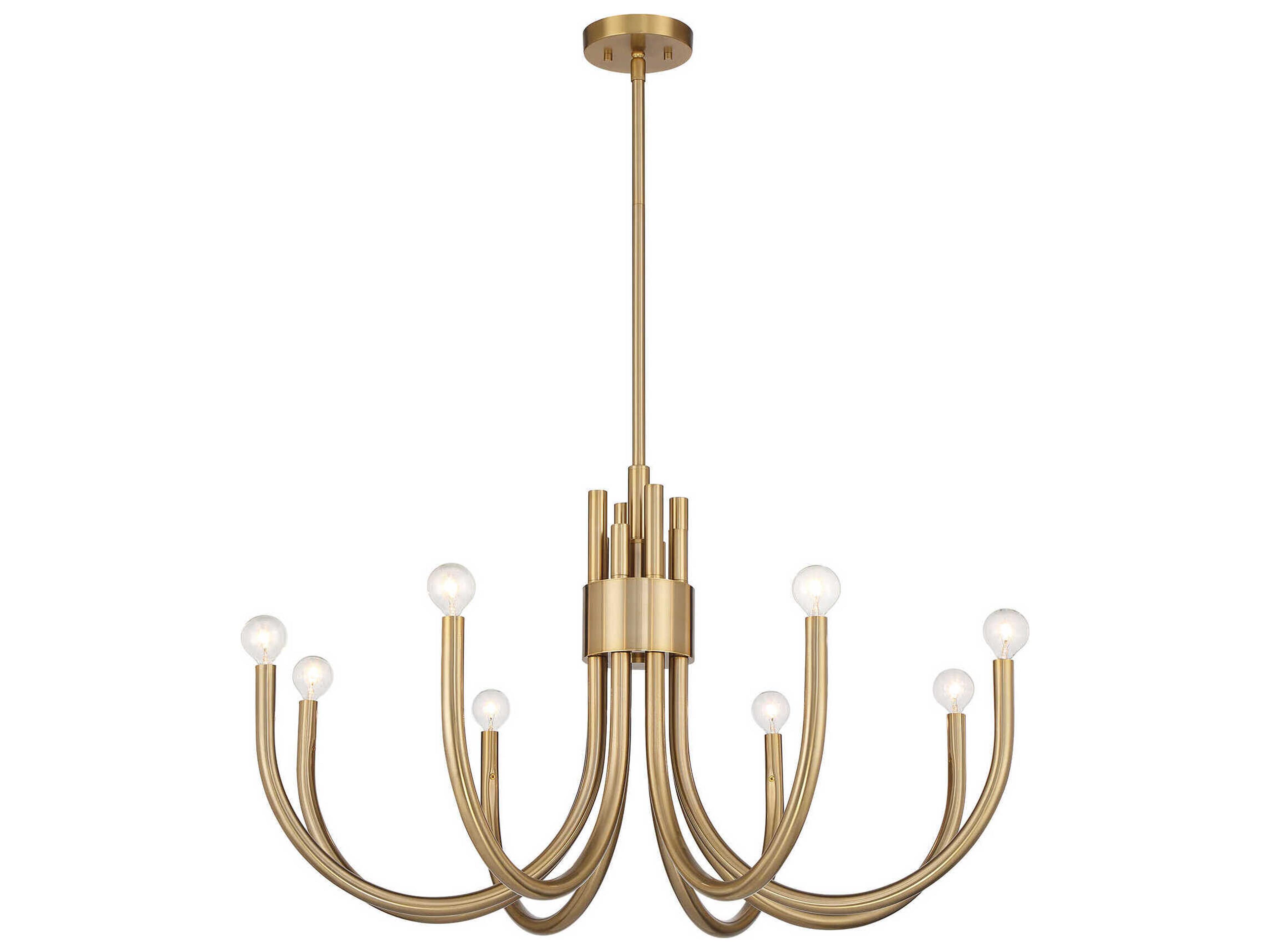 Savoy House Sorrento 8-Light Noble Brass Chandelier
