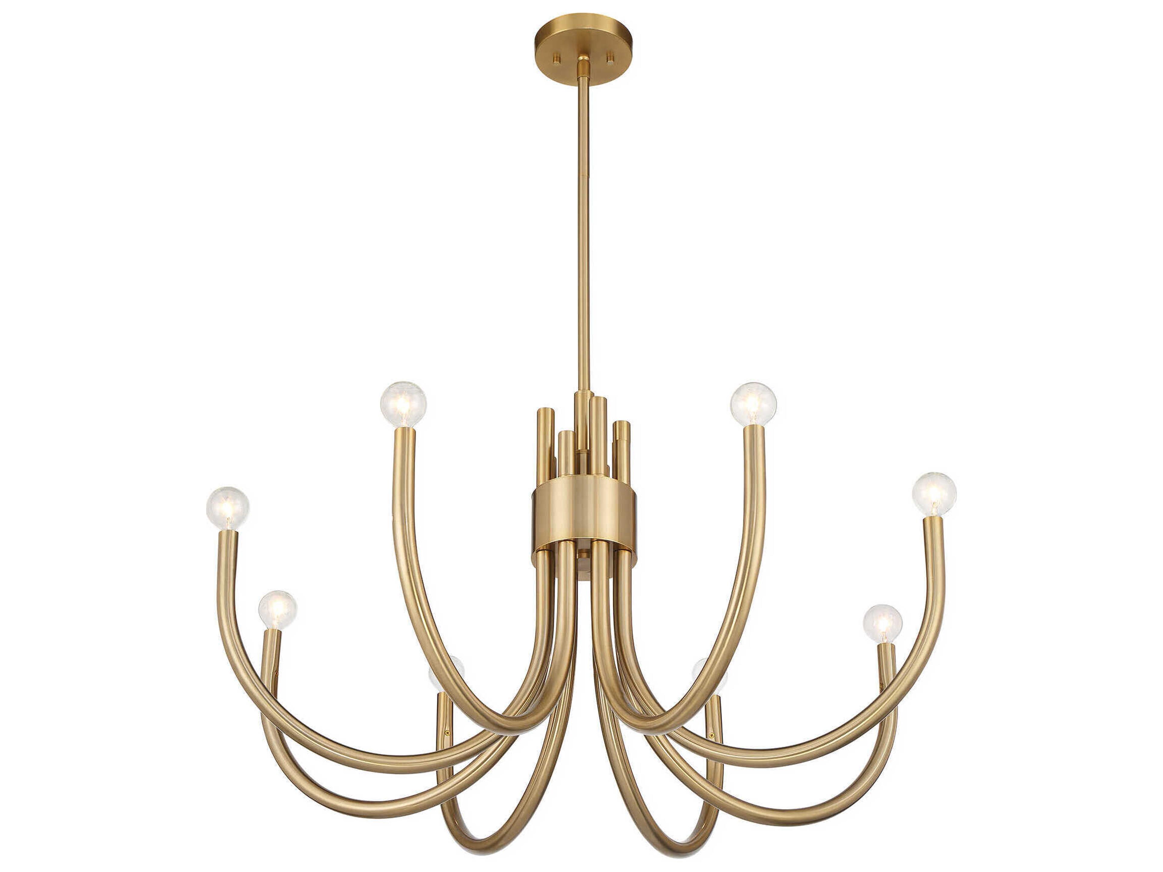 Savoy House Sorrento 8-Light Noble Brass Chandelier