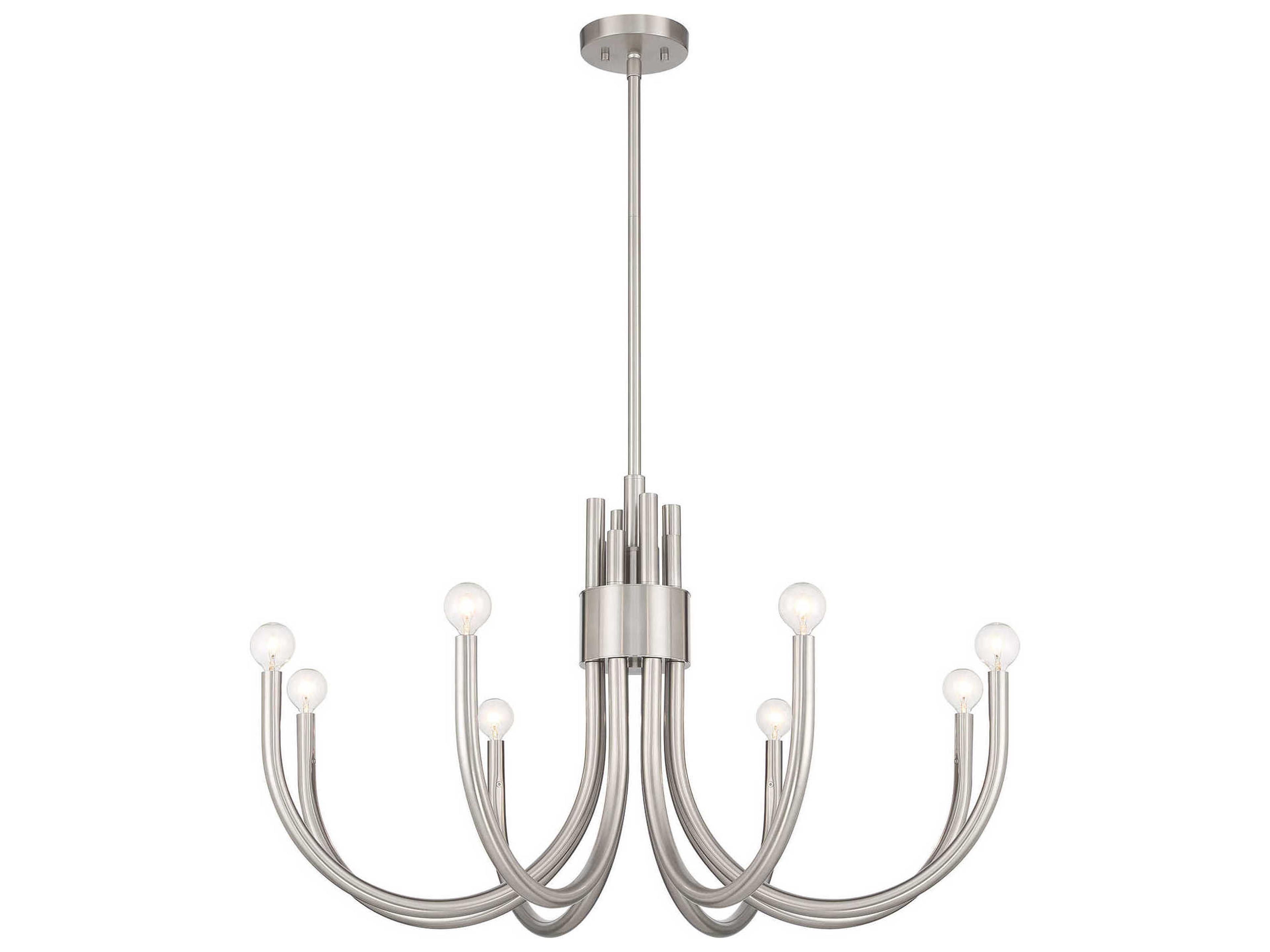 Savoy House Sorrento 8-Light Satin Nickel Chandelier