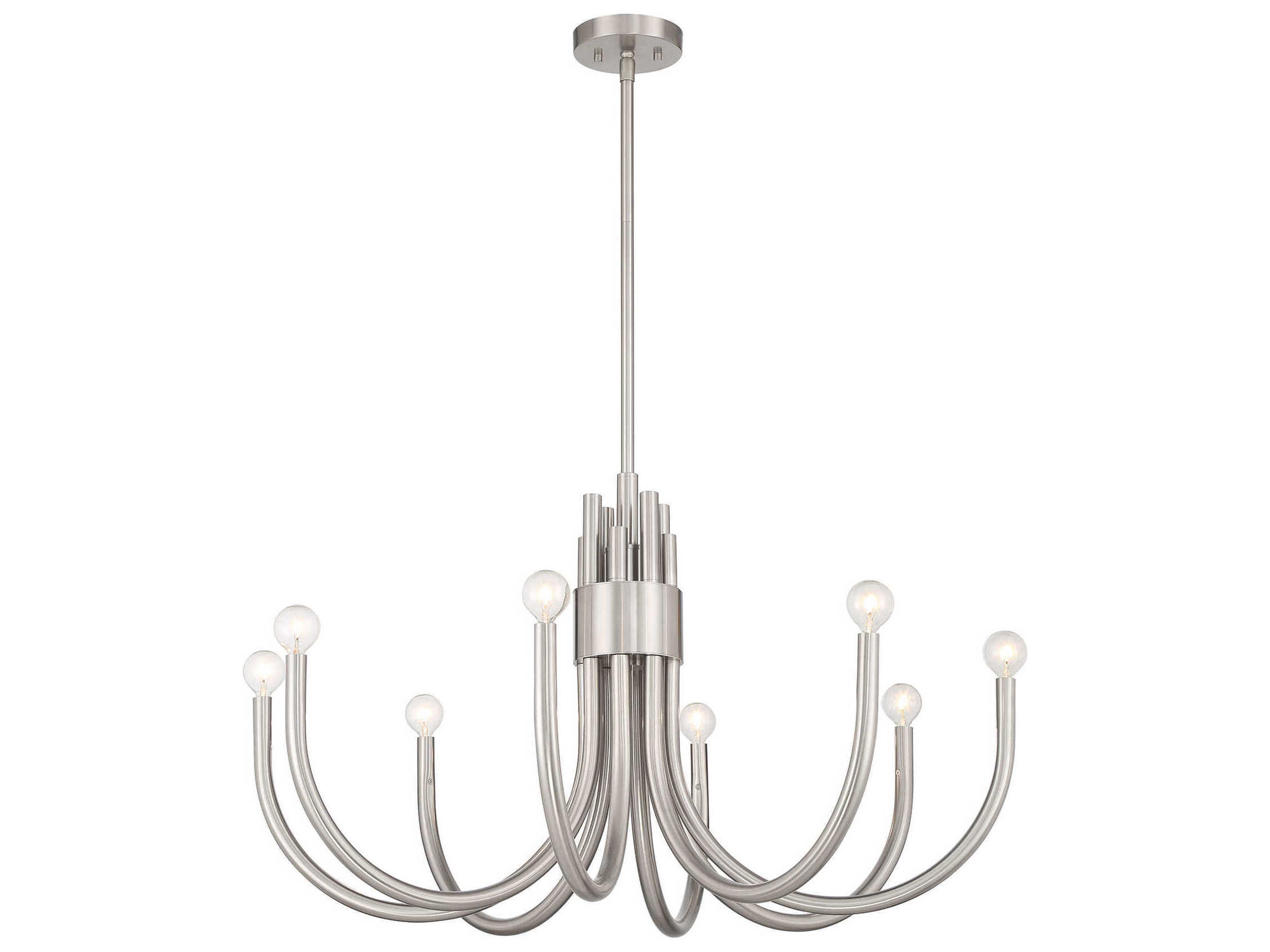 Savoy House Sorrento 8-Light Satin Nickel Chandelier