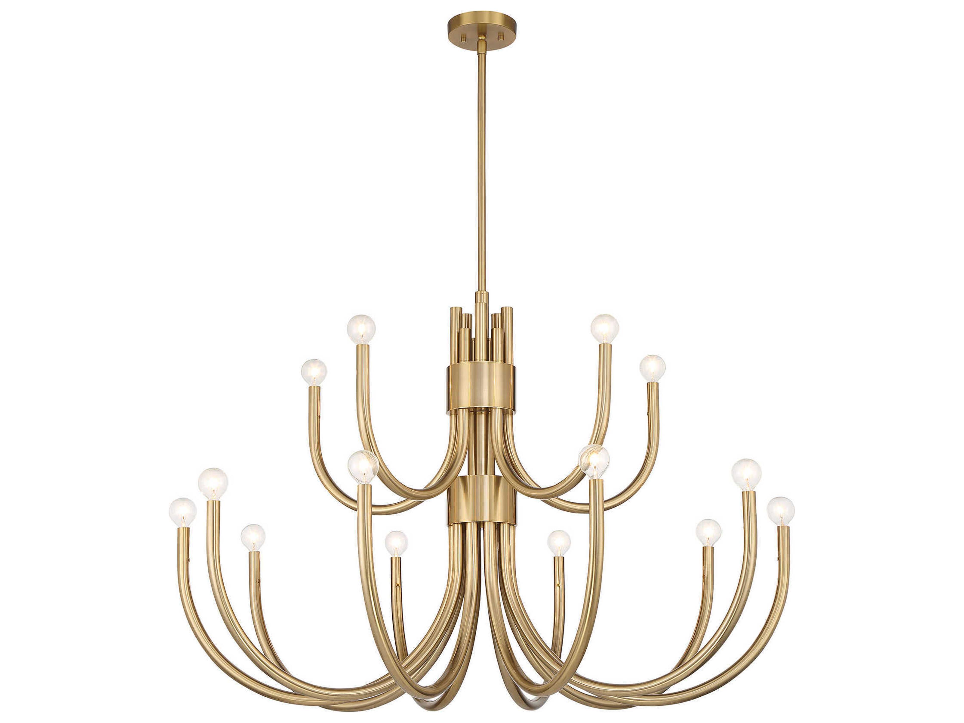Savoy House Sorrento 15-Light Noble Brass Chandelier