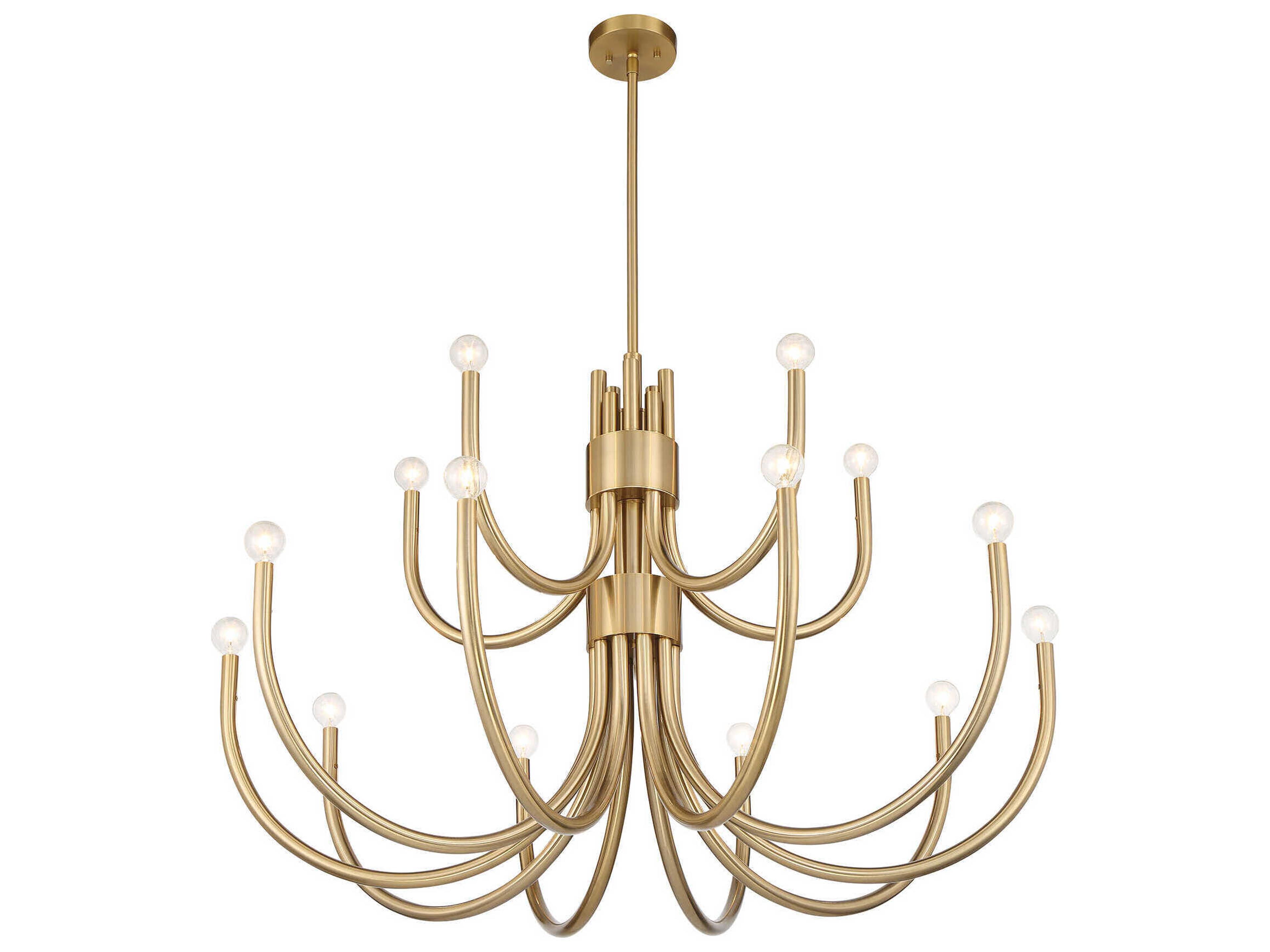 Savoy House Sorrento 15-Light Noble Brass Chandelier