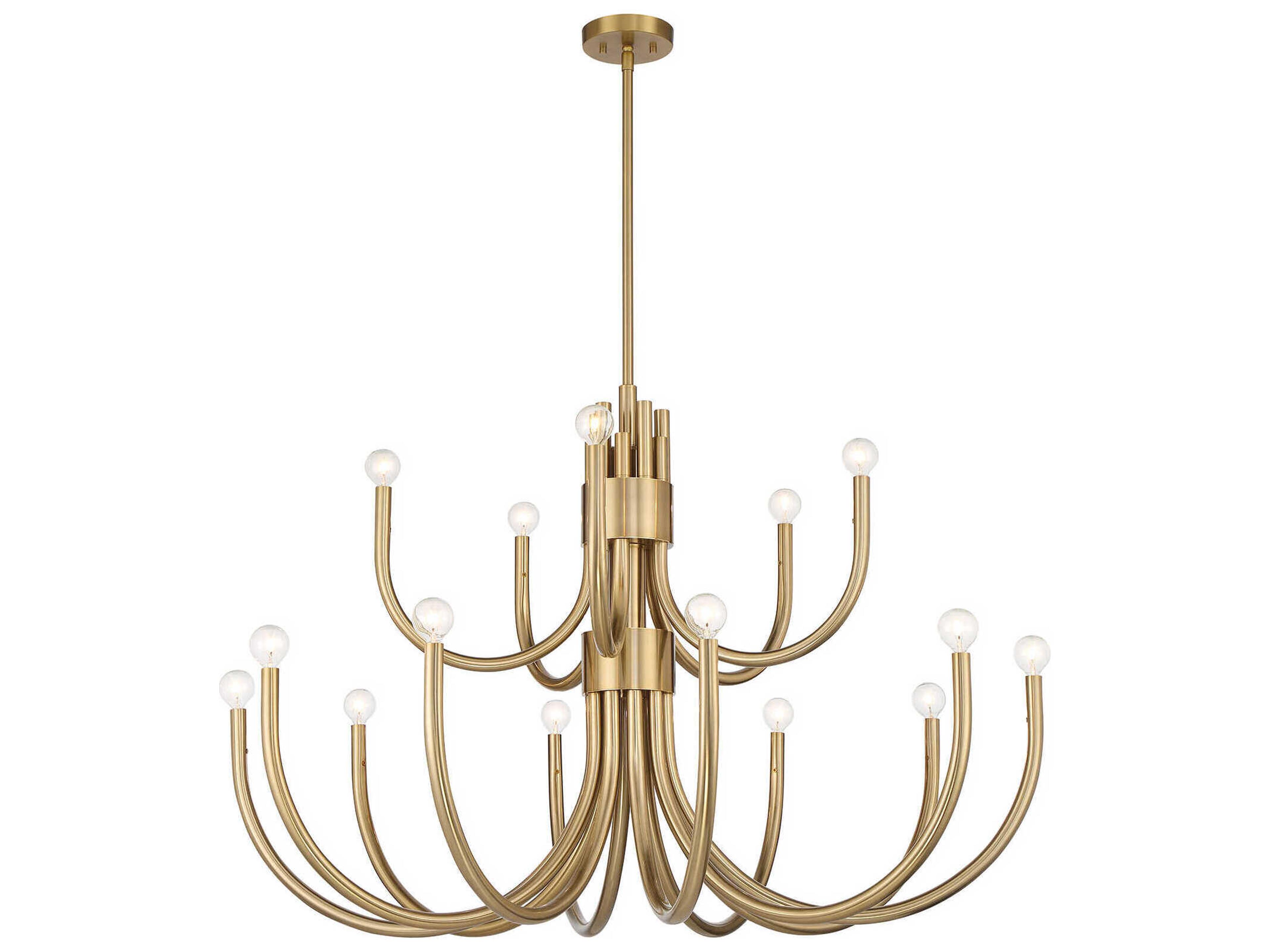 Savoy House Sorrento 15-Light Noble Brass Chandelier