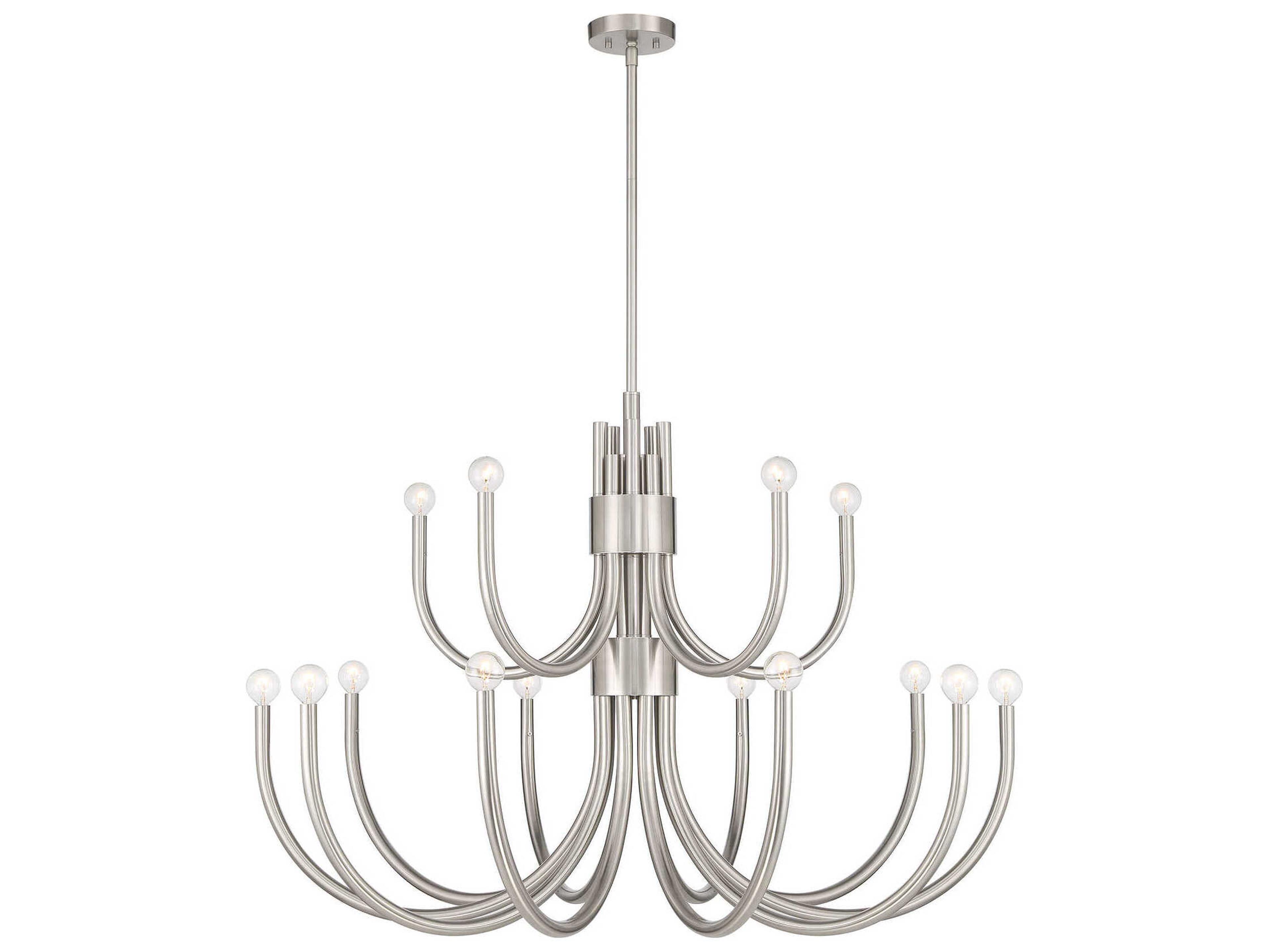Sorrento 15-Light Satin Nickel Chandelier