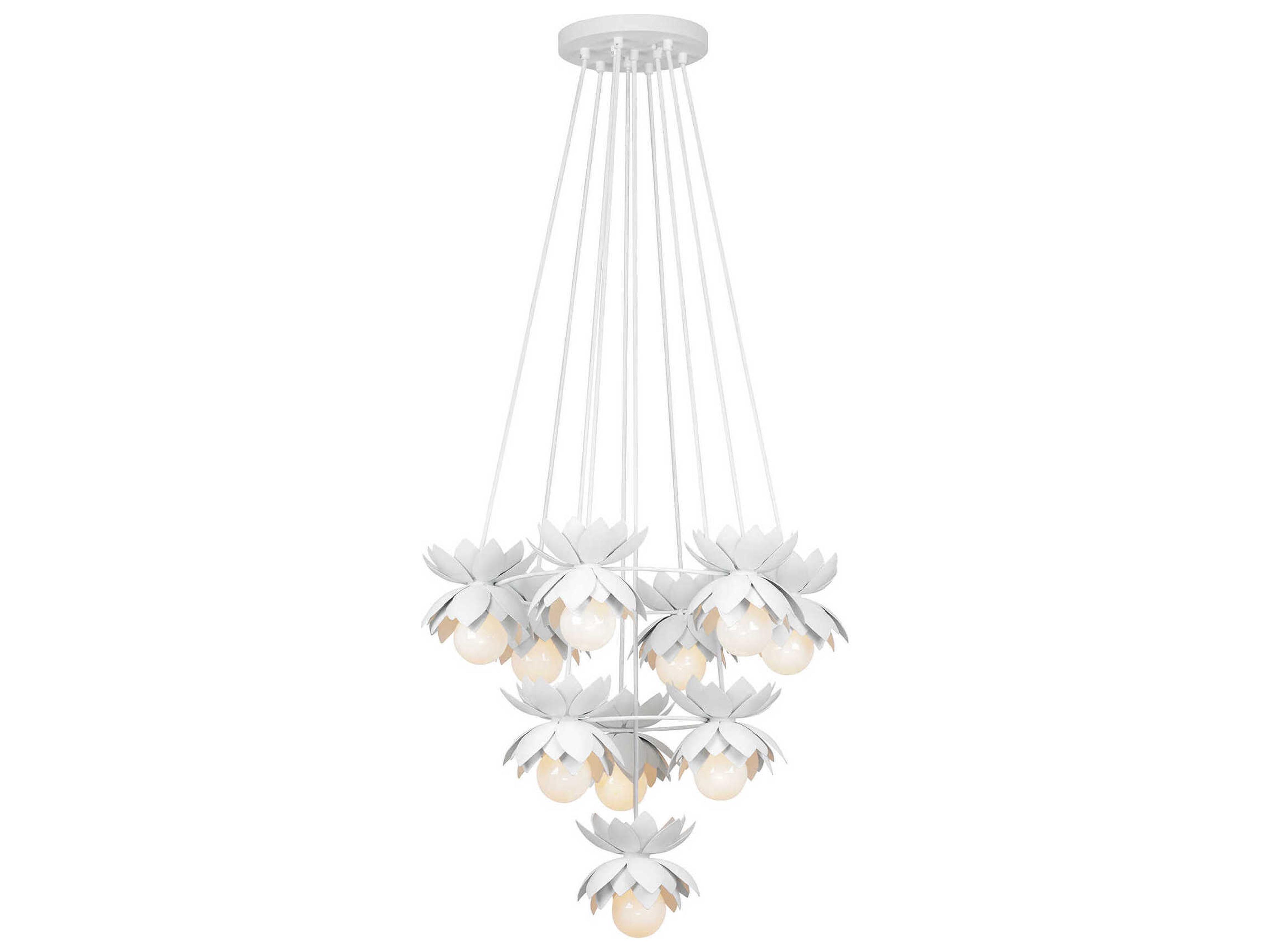 Savoy House Pacha 10-Light White Cashmere Chandelier