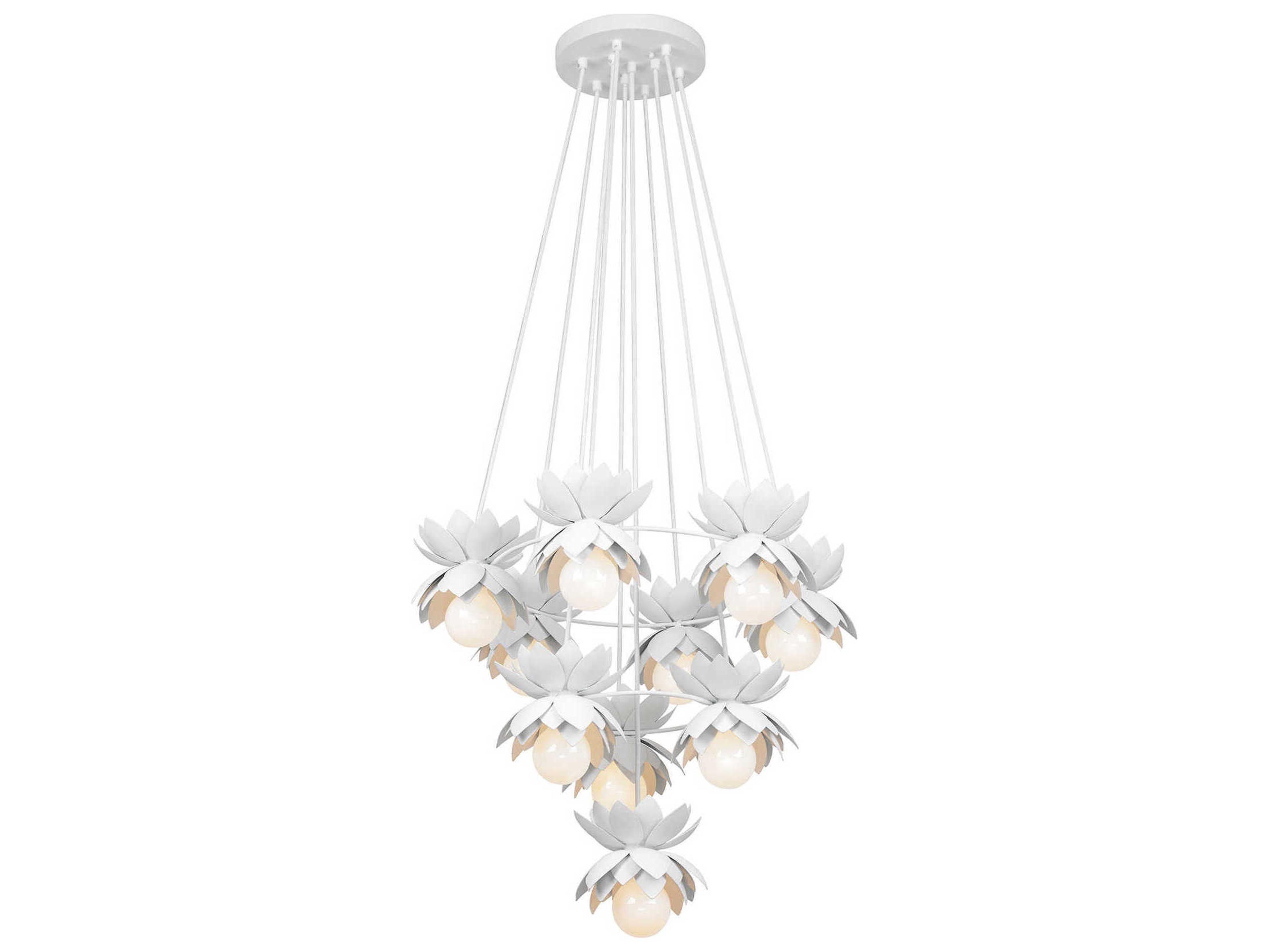 Savoy House Pacha 10-Light White Cashmere Chandelier