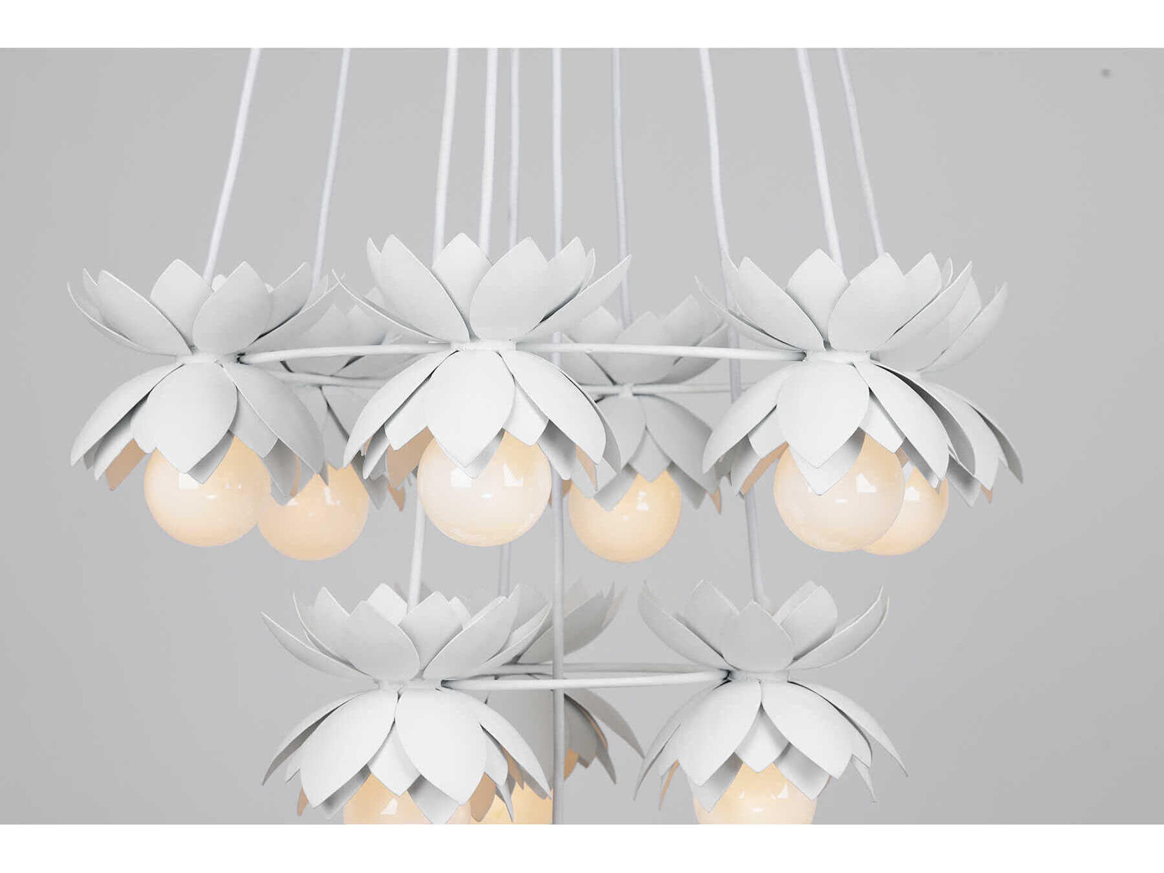 Savoy House Pacha 10-Light White Cashmere Chandelier