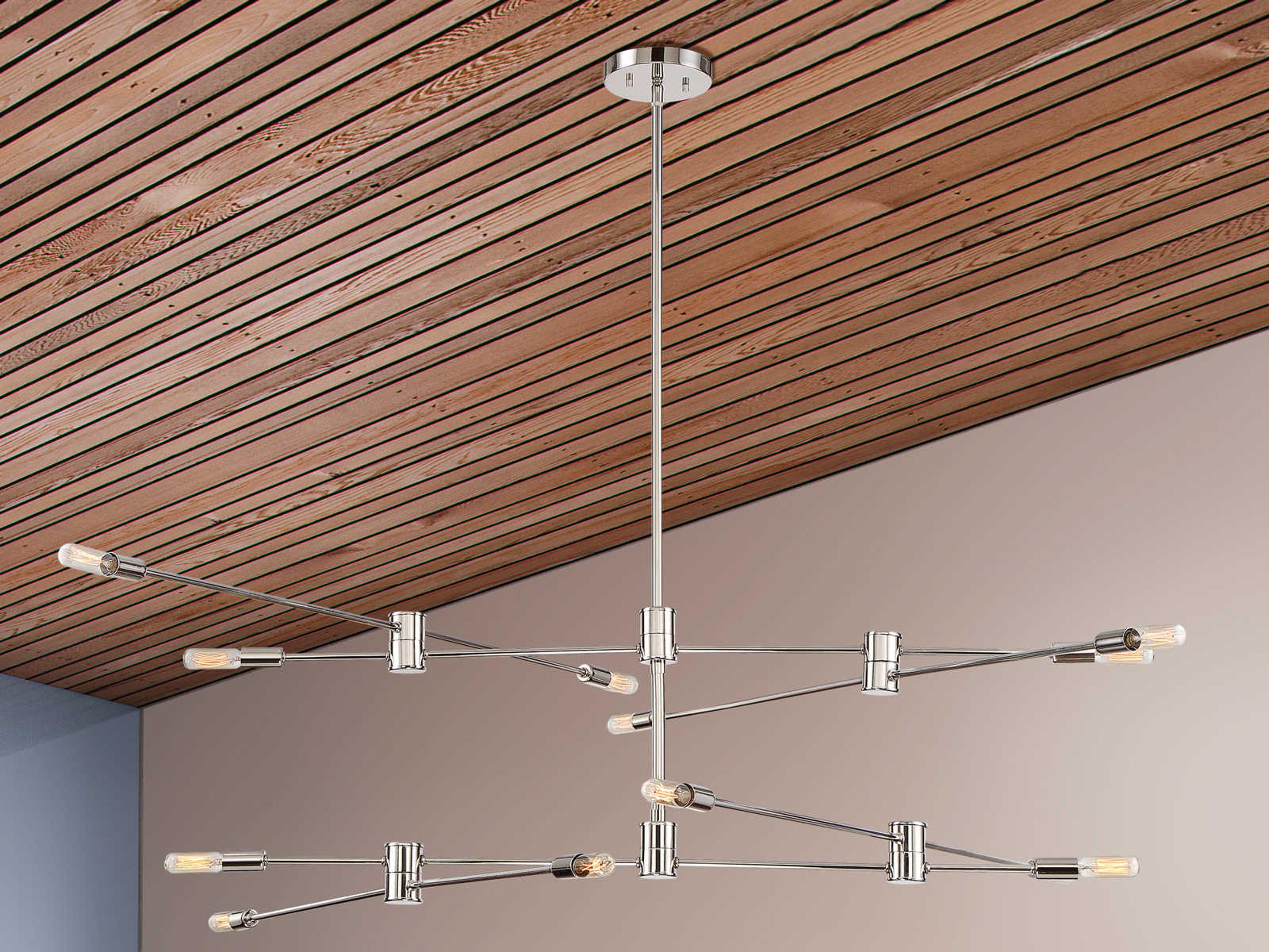 Savoy House Lyrique 12-Light Polished Nickel Pendant
