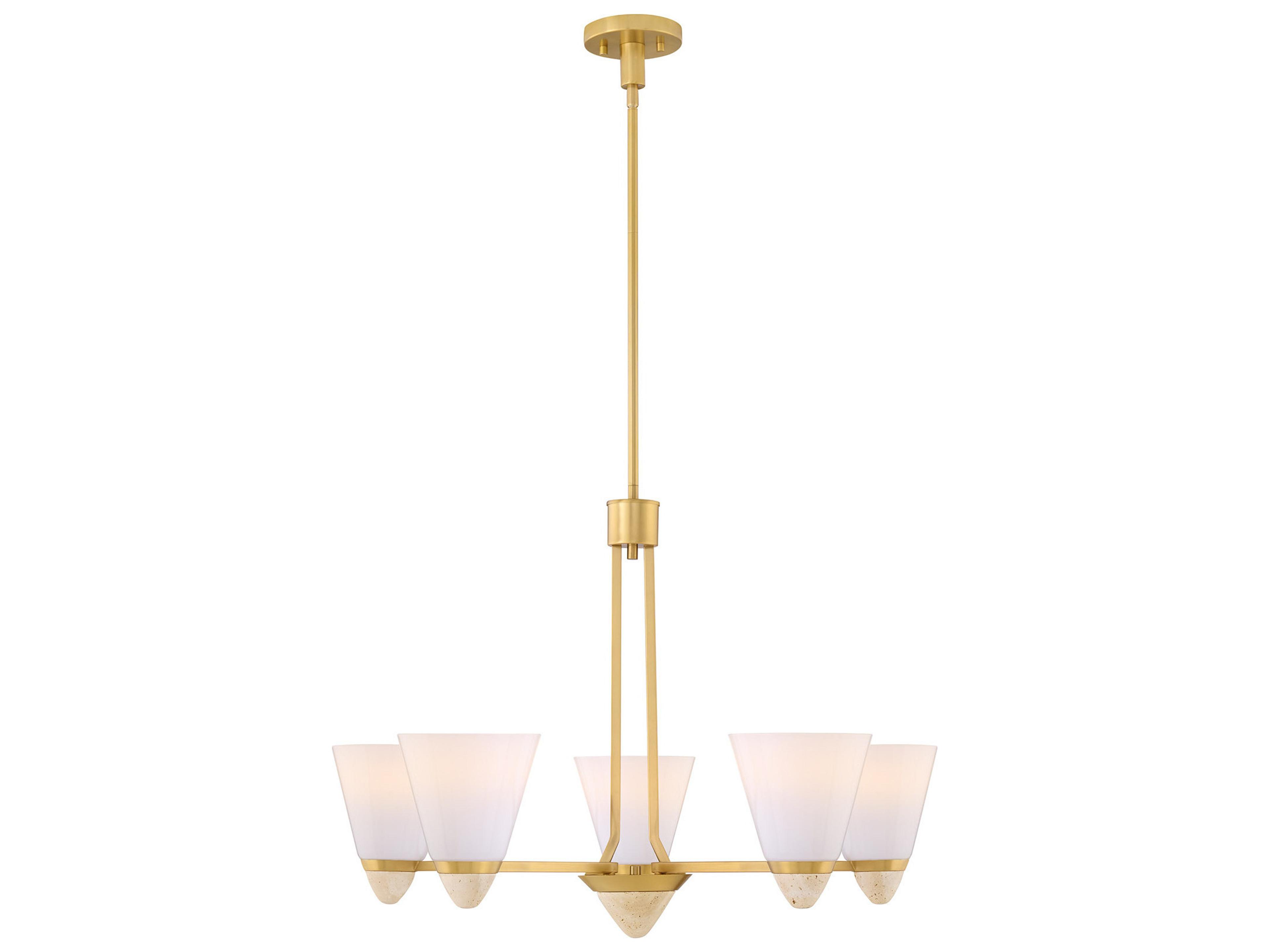Kohlman 5-Light Warm Brass Chandelier