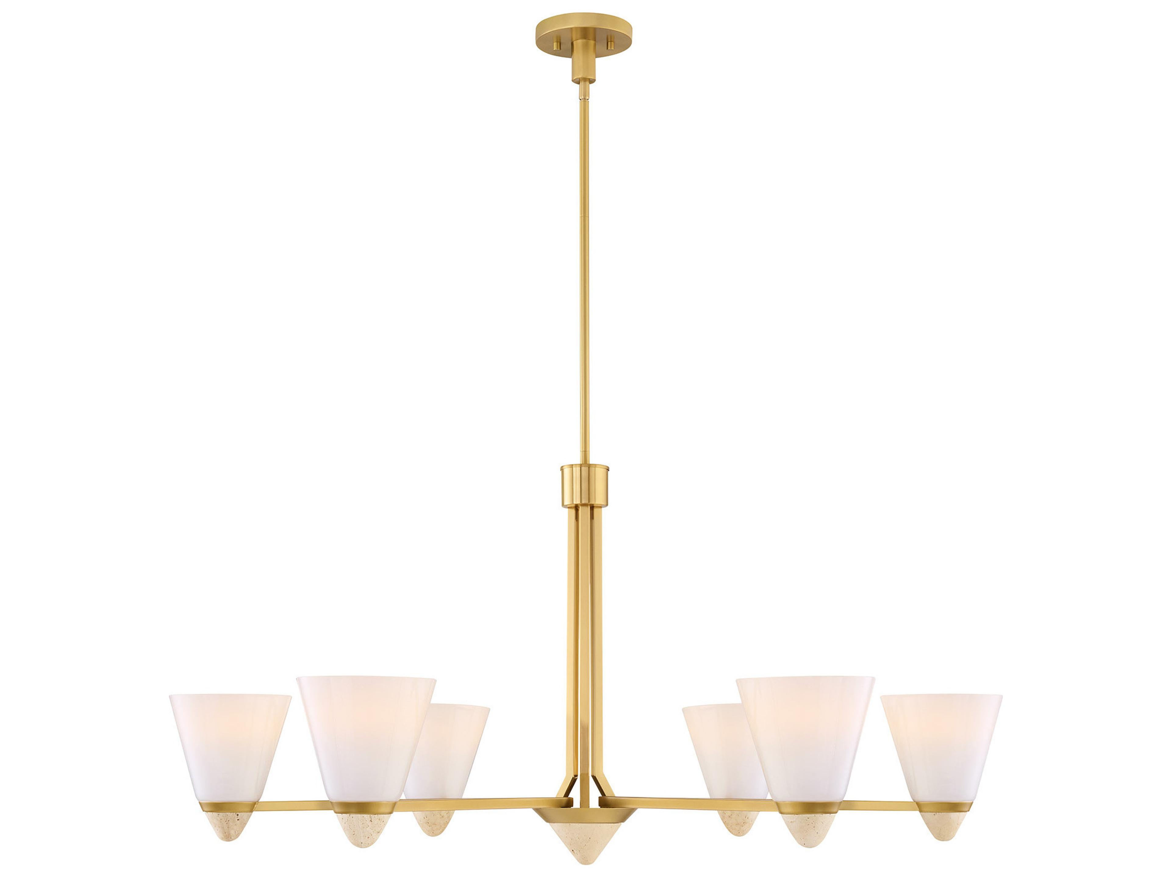 Kohlman 6-Light Warm Brass Chandelier