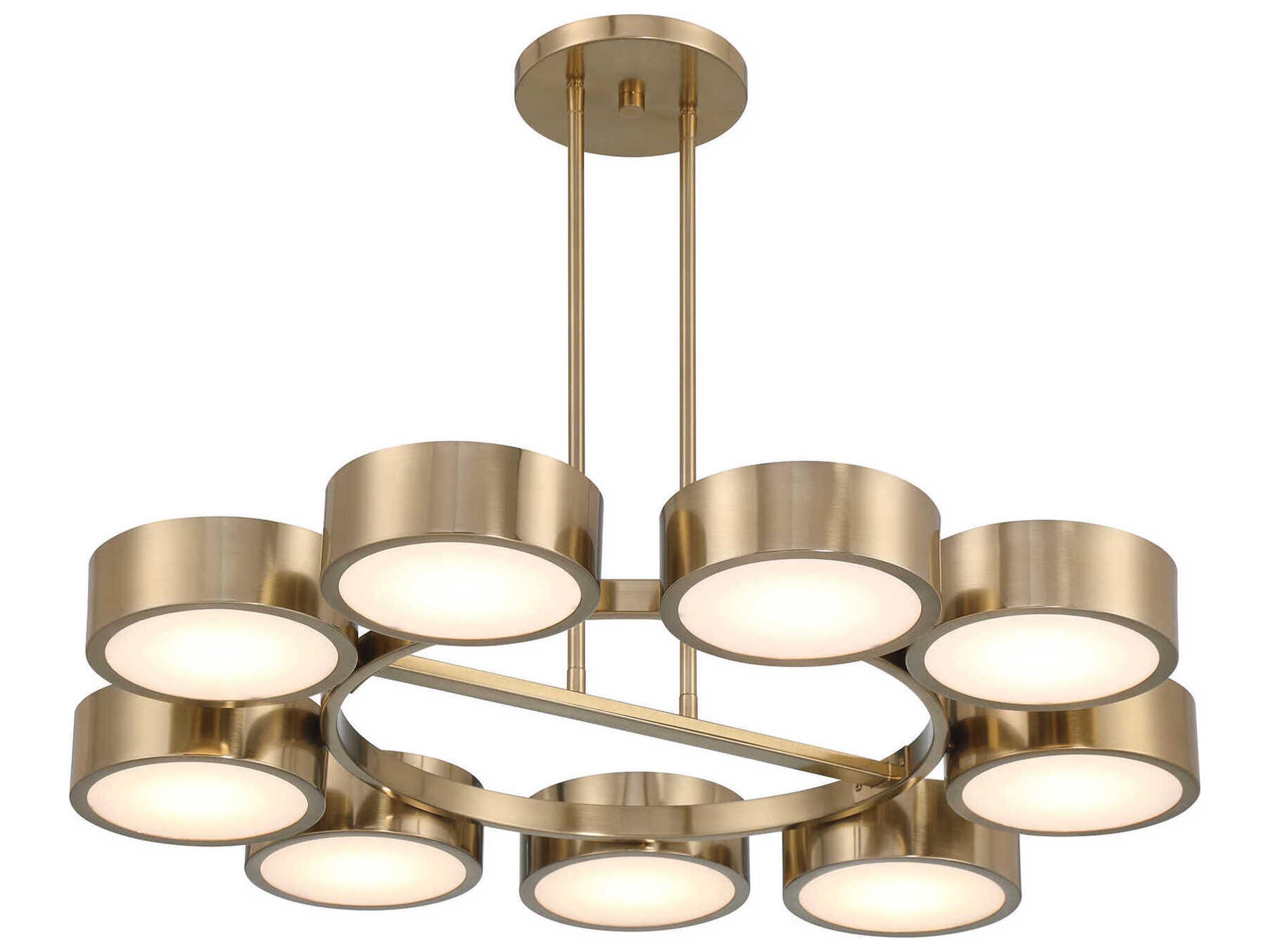 Savoy House Talamanca 9-Light Noble Brass Chandelier