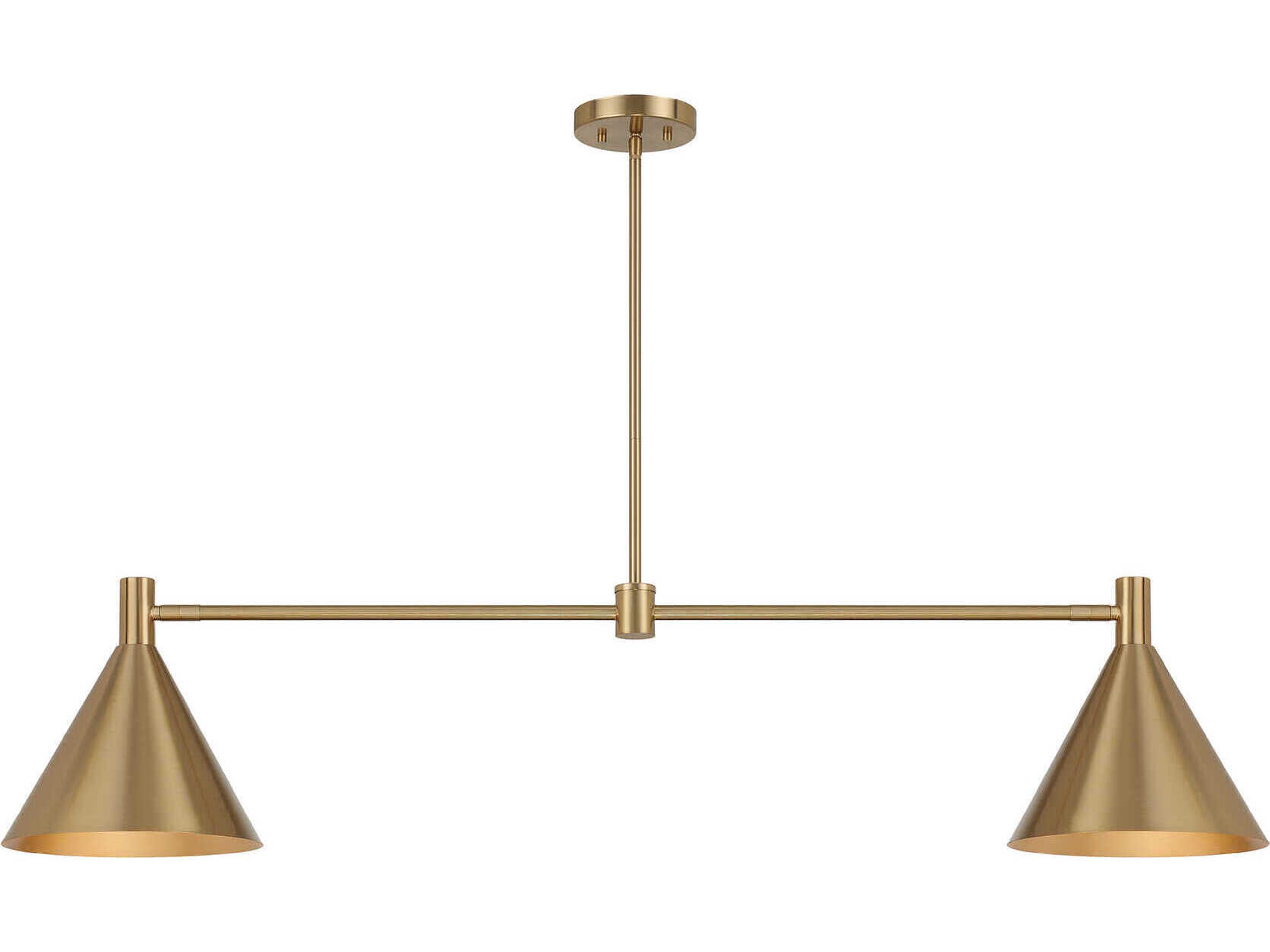 Pharos 2-Light Noble Brass Island Pendant