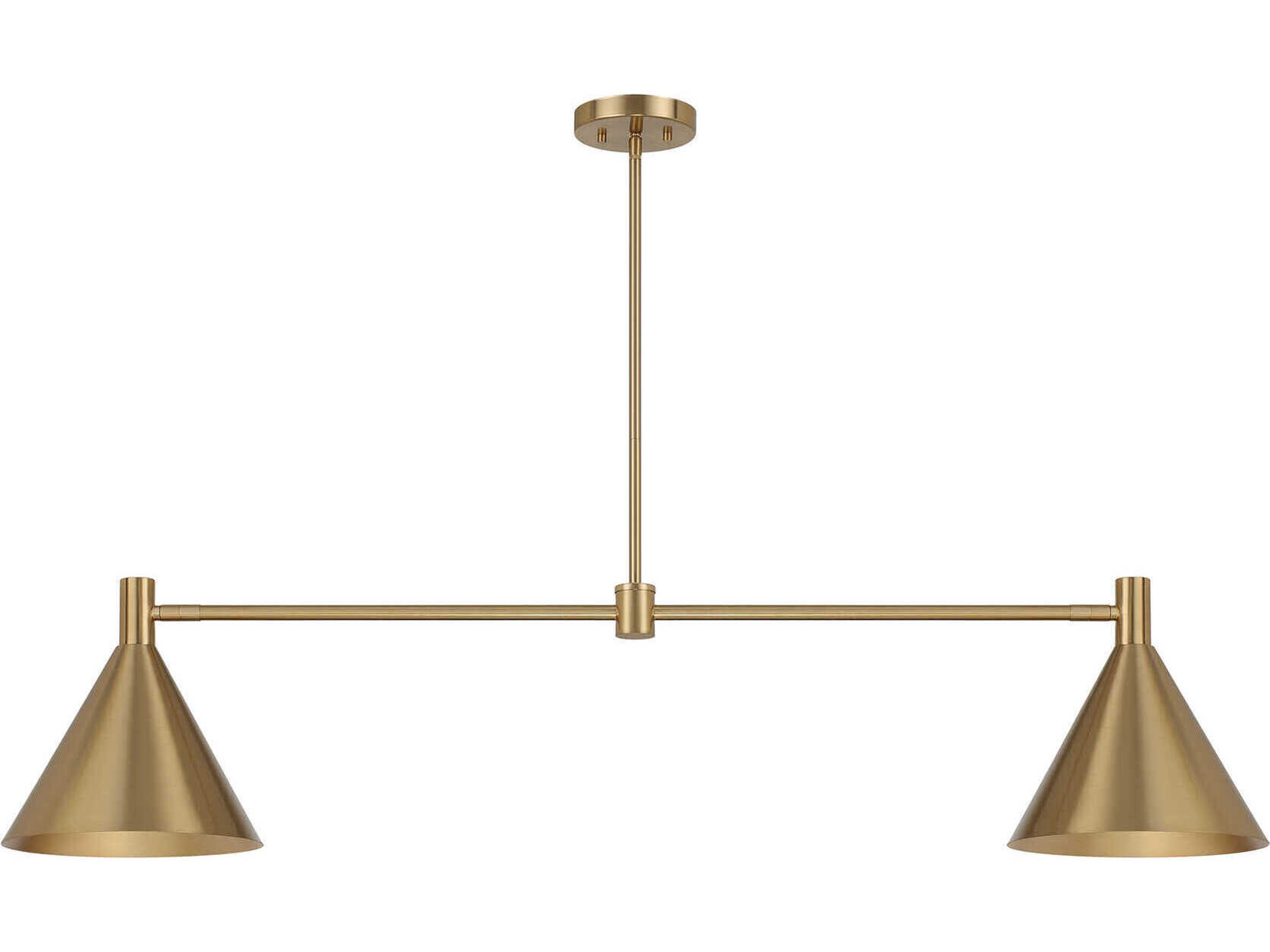 Savoy House Pharos 2-Light Noble Brass Island Pendant