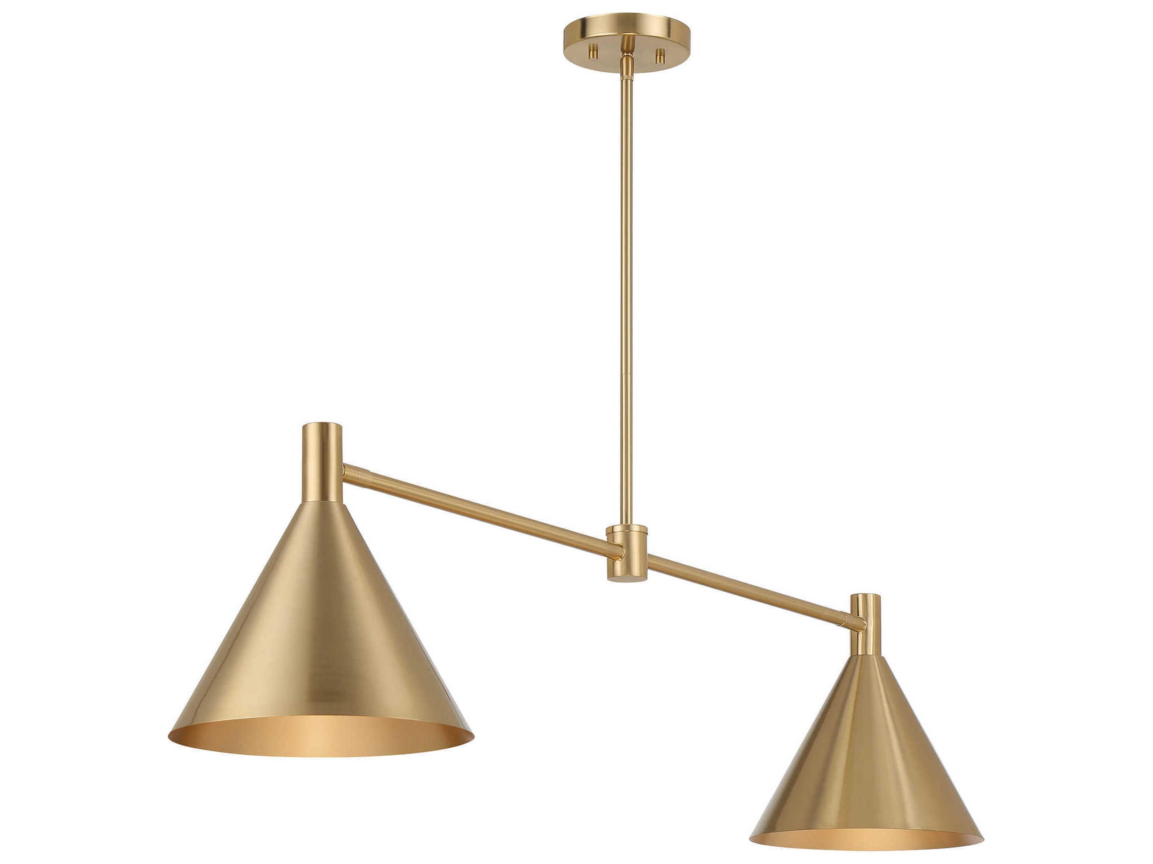 Savoy House Pharos 2-Light Noble Brass Island Pendant