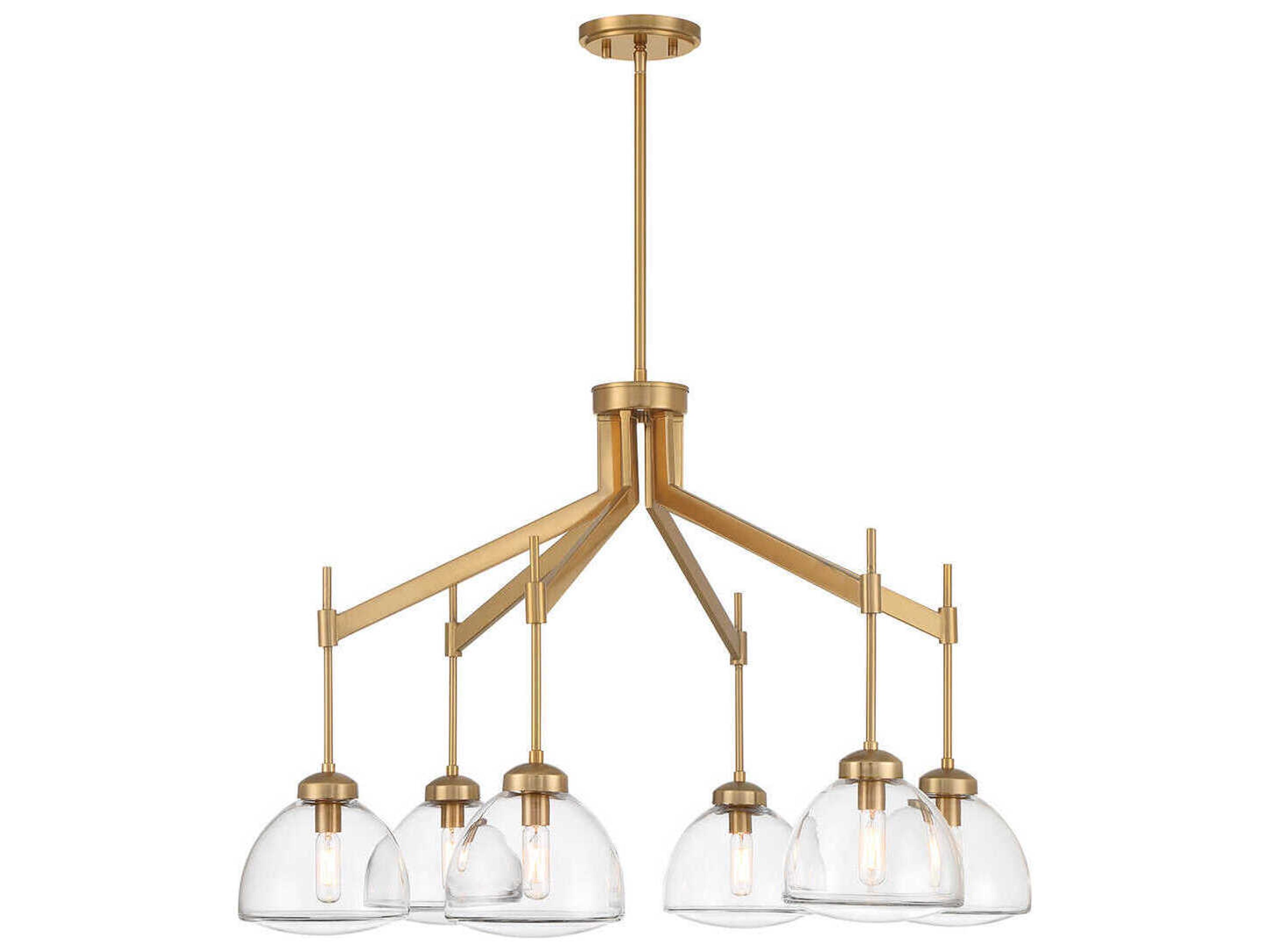Corbin 6-Light Warm Brass Chandelier