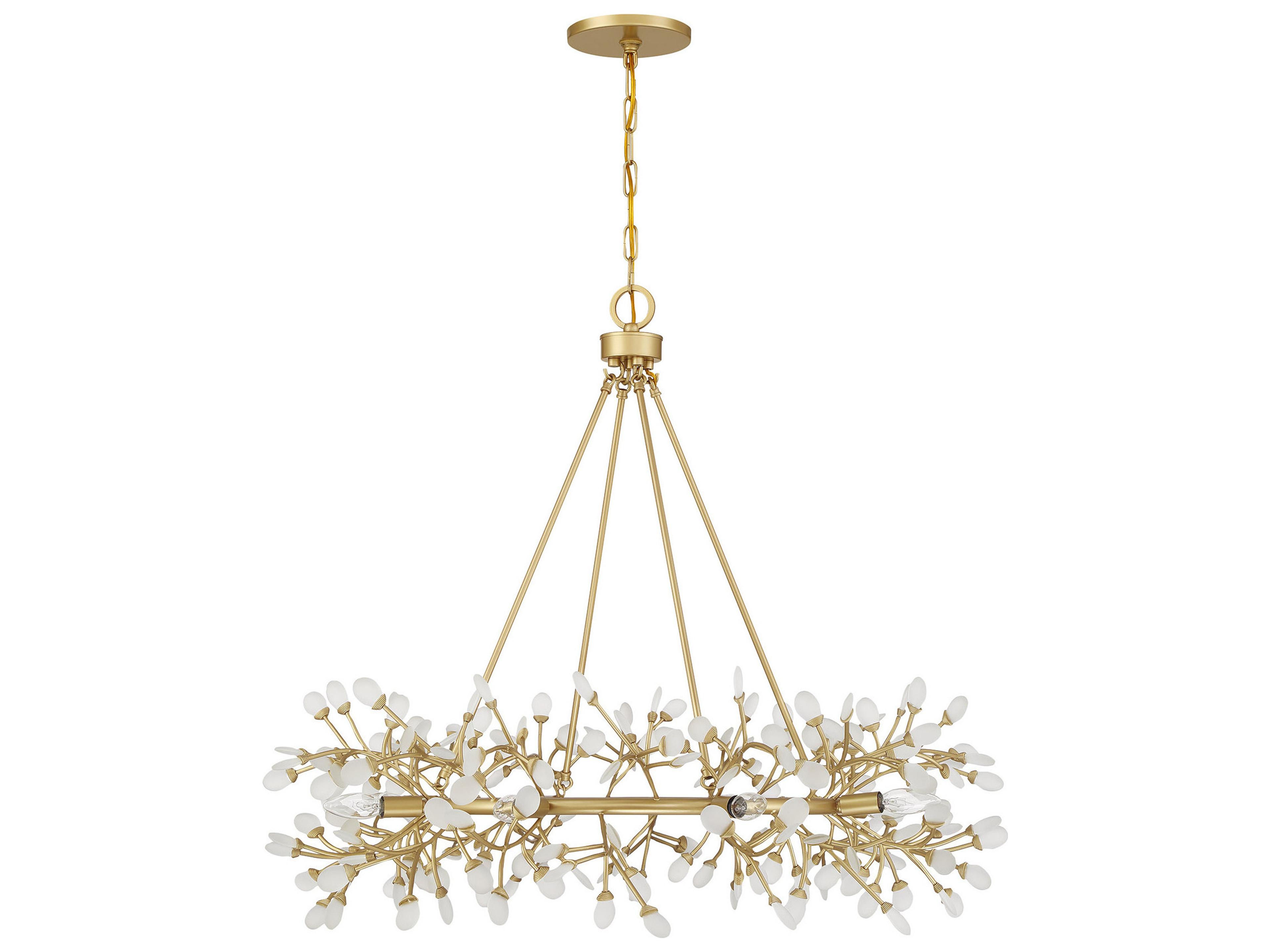 Savoy House Once 8-Light Spun Gold Chandelier