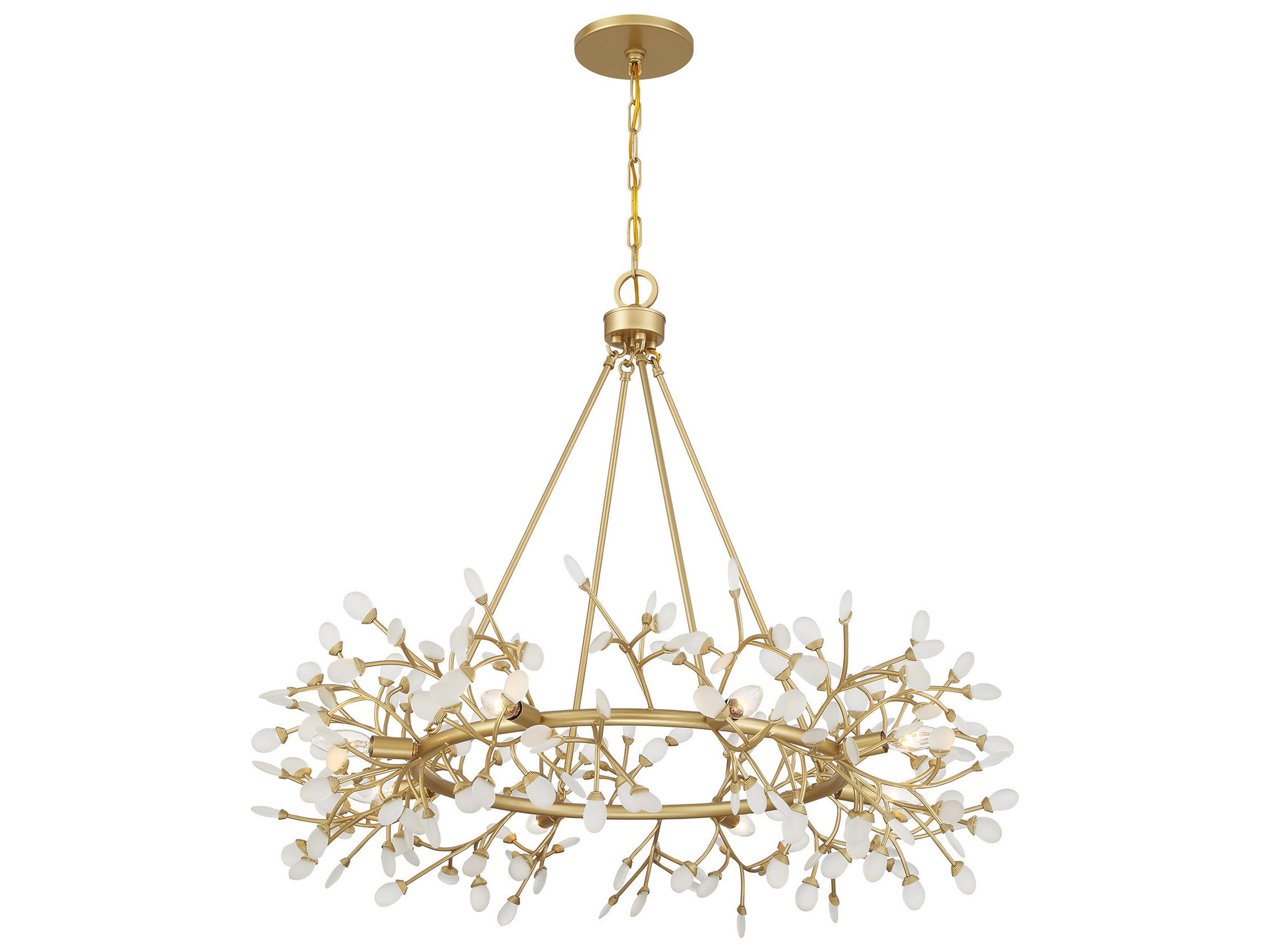 Savoy House Once 8-Light Spun Gold Chandelier