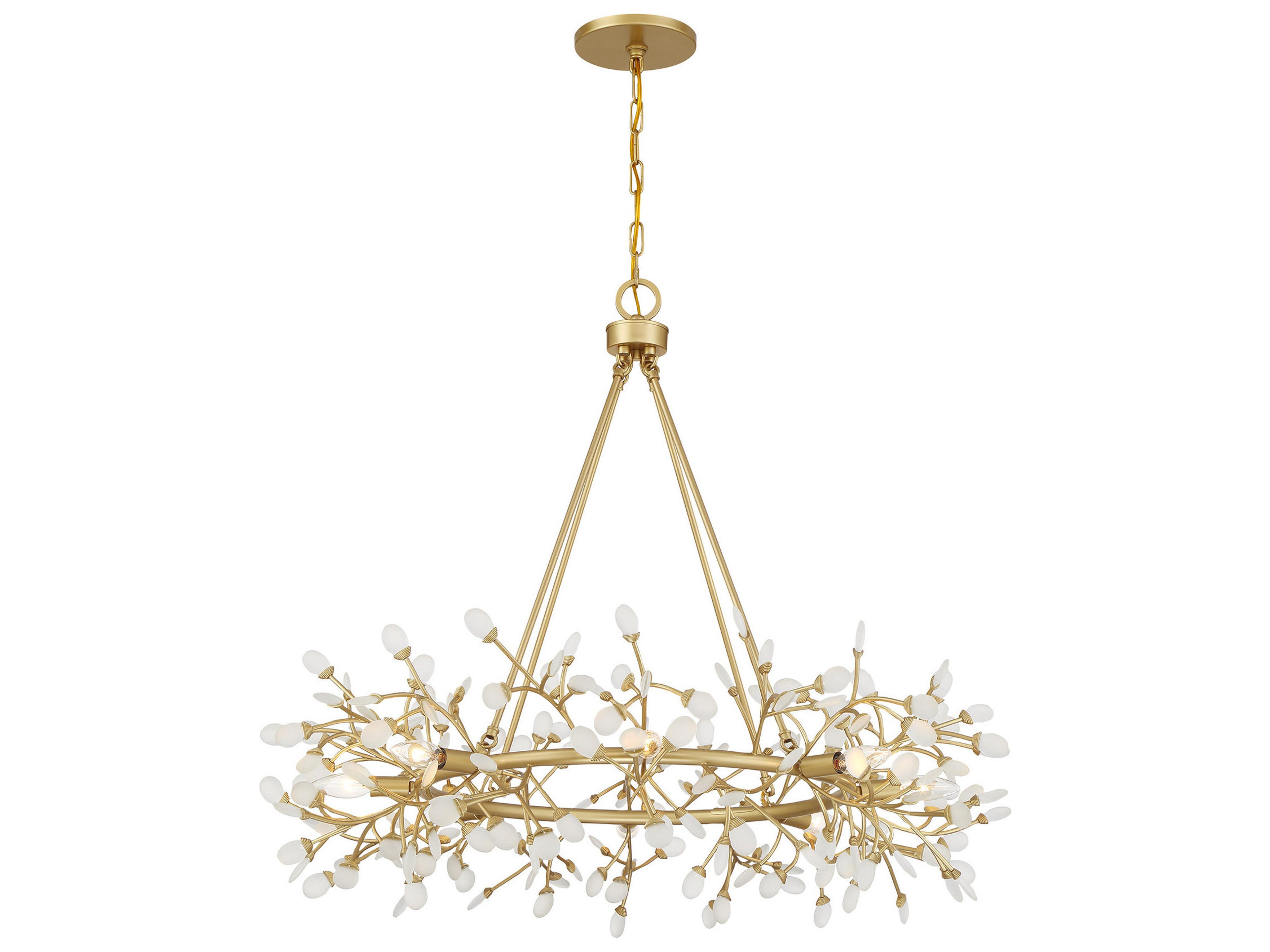 Savoy House Once 8-Light Spun Gold Chandelier