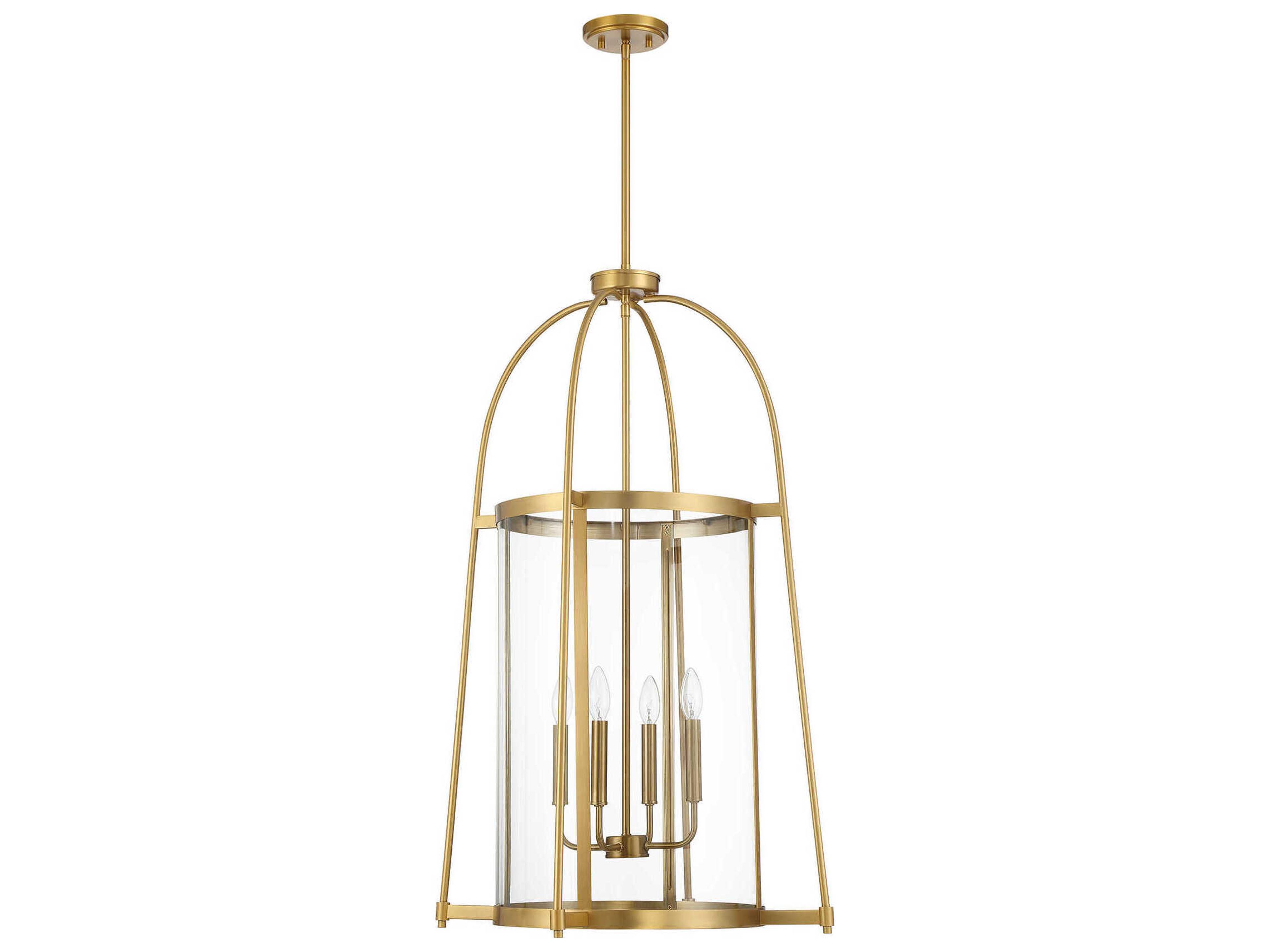 Savoy House Rosedale 4-Light Warm Brass Pendant