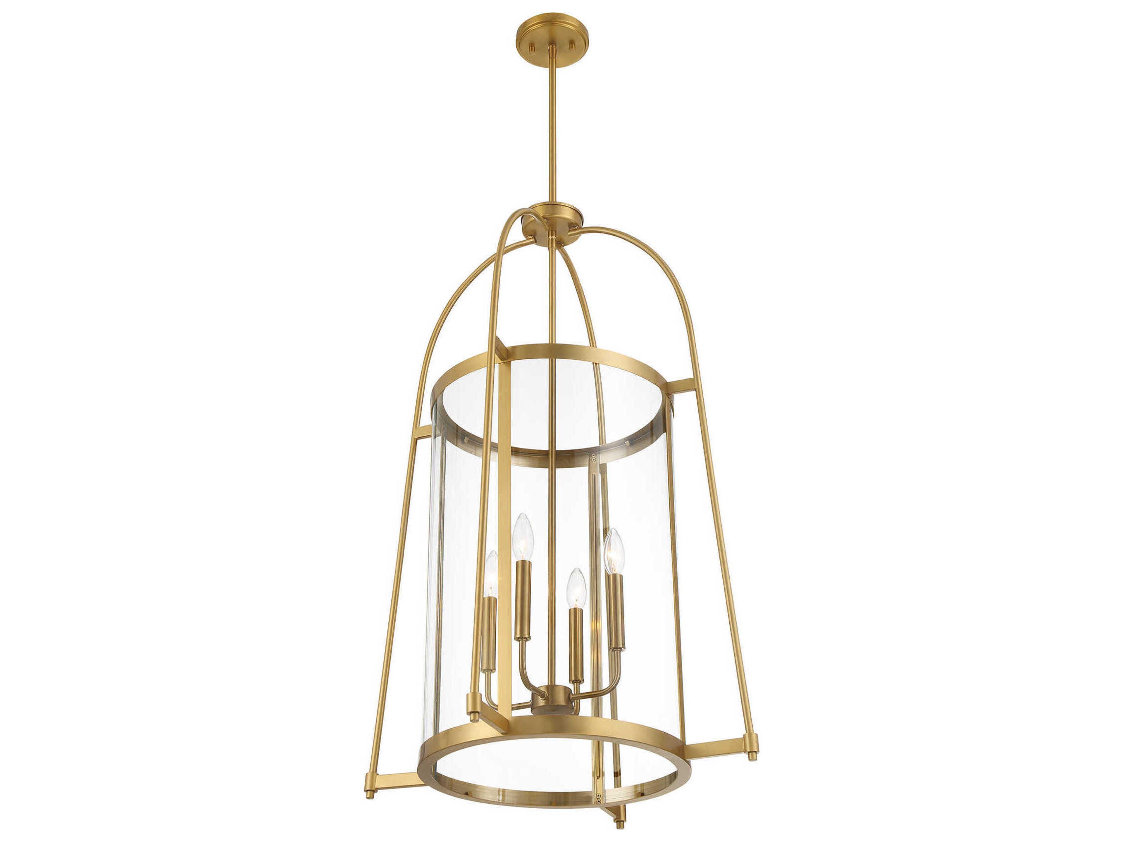Savoy House Rosedale 4-Light Warm Brass Pendant