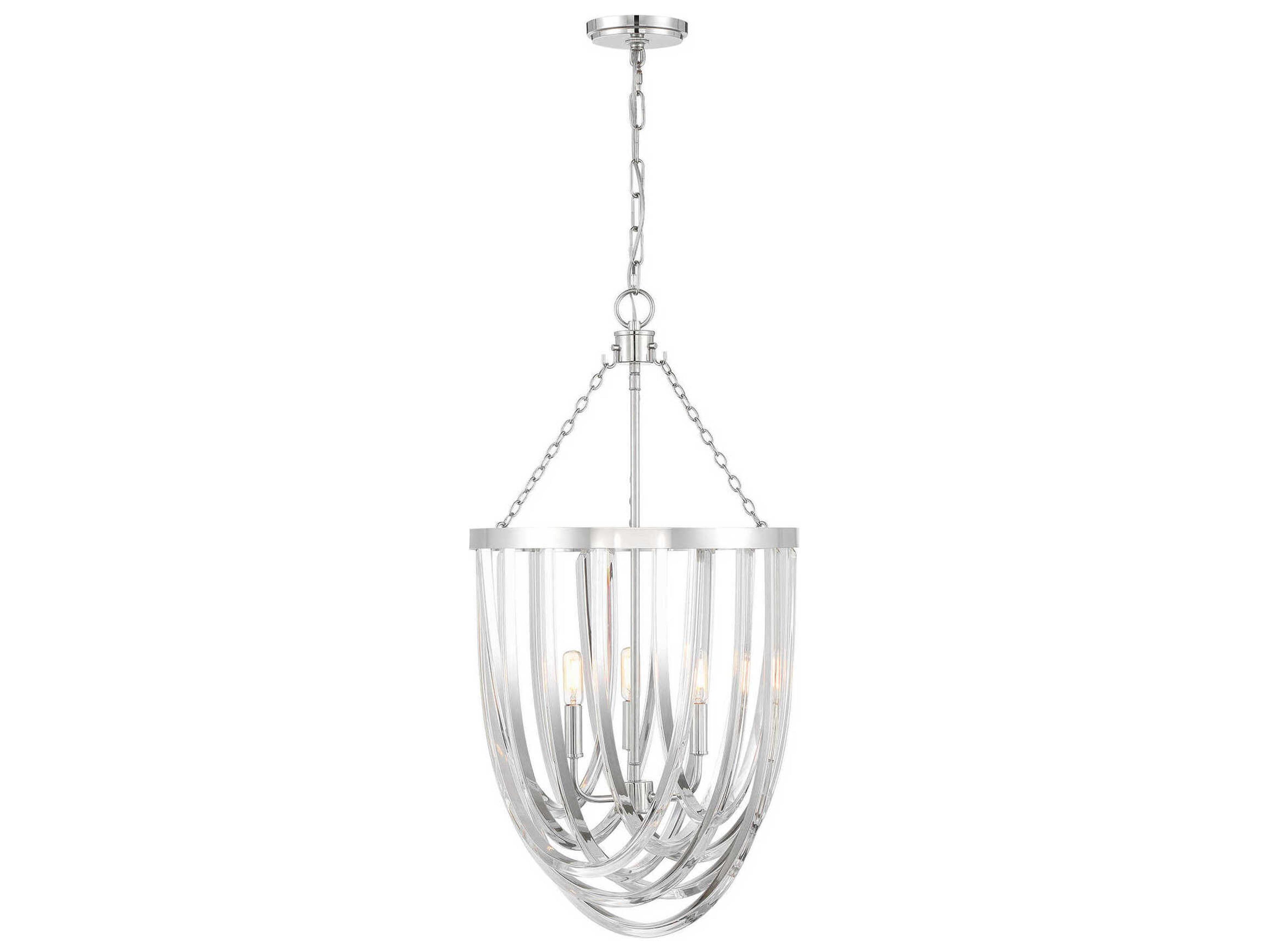 Jennings 3-Light Polished Nickel Pendant