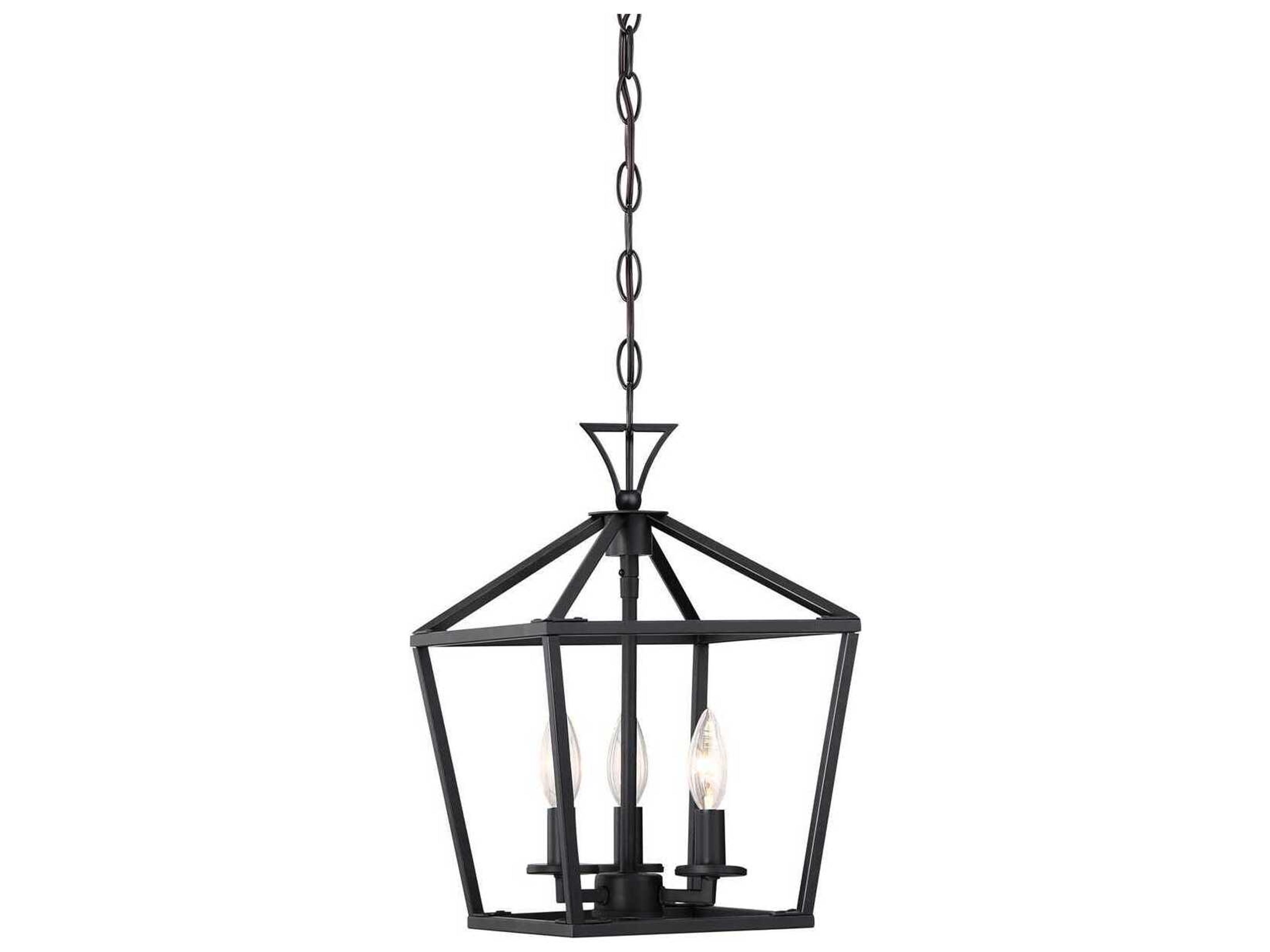 Townsend 3-Light Matte Black Mini Pendant