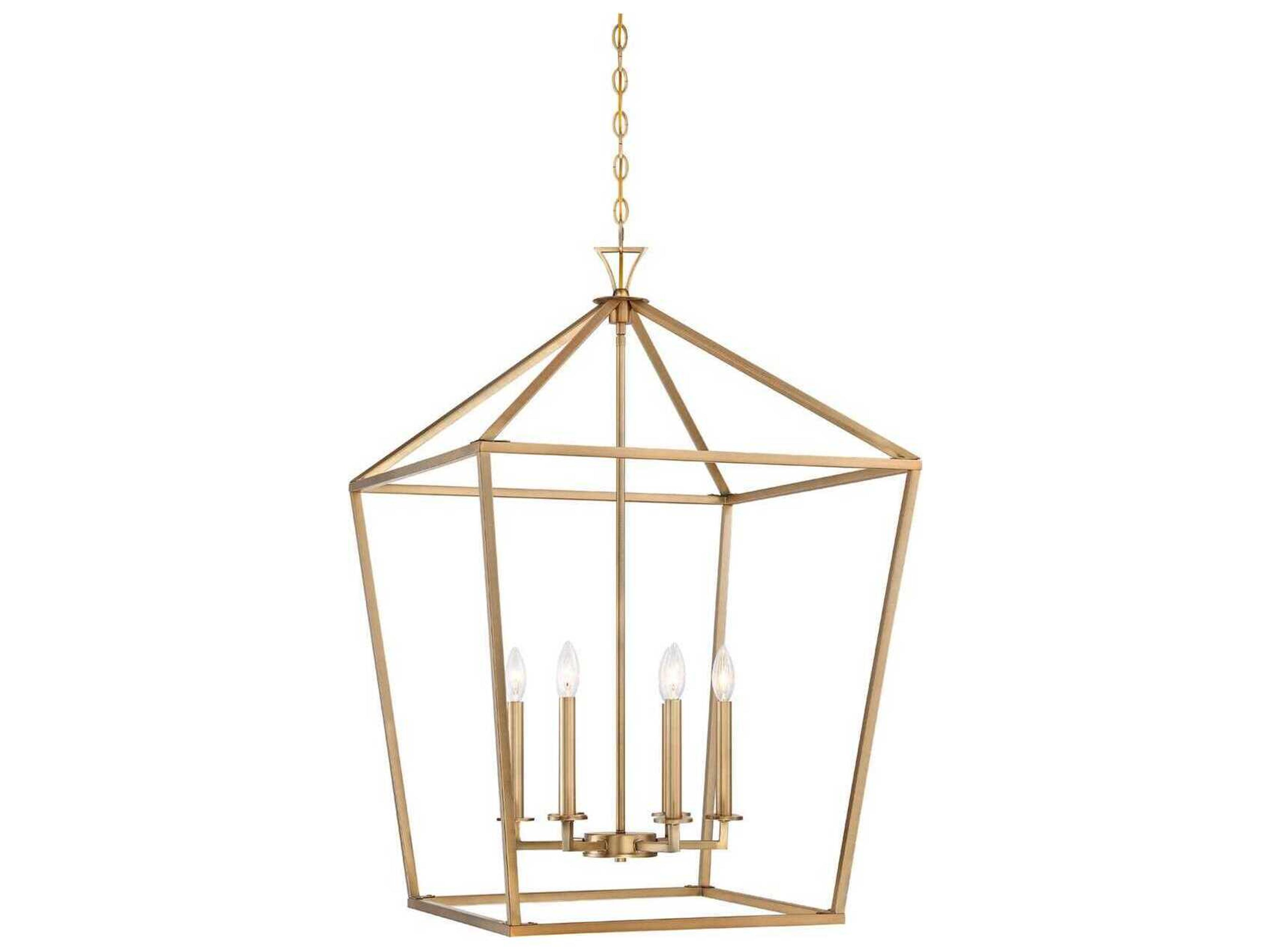 Townsend 6-Light Warm Brass Pendant