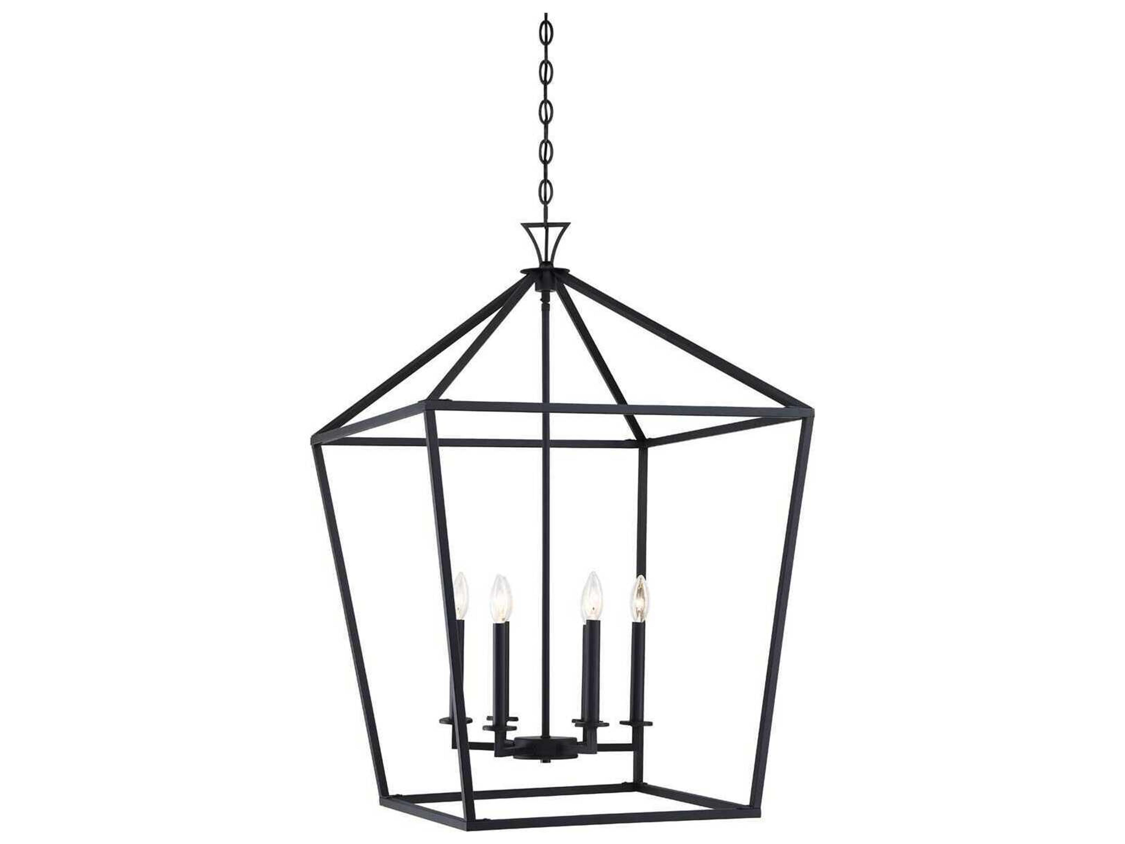 Townsend 6-Light Matte Black Pendant
