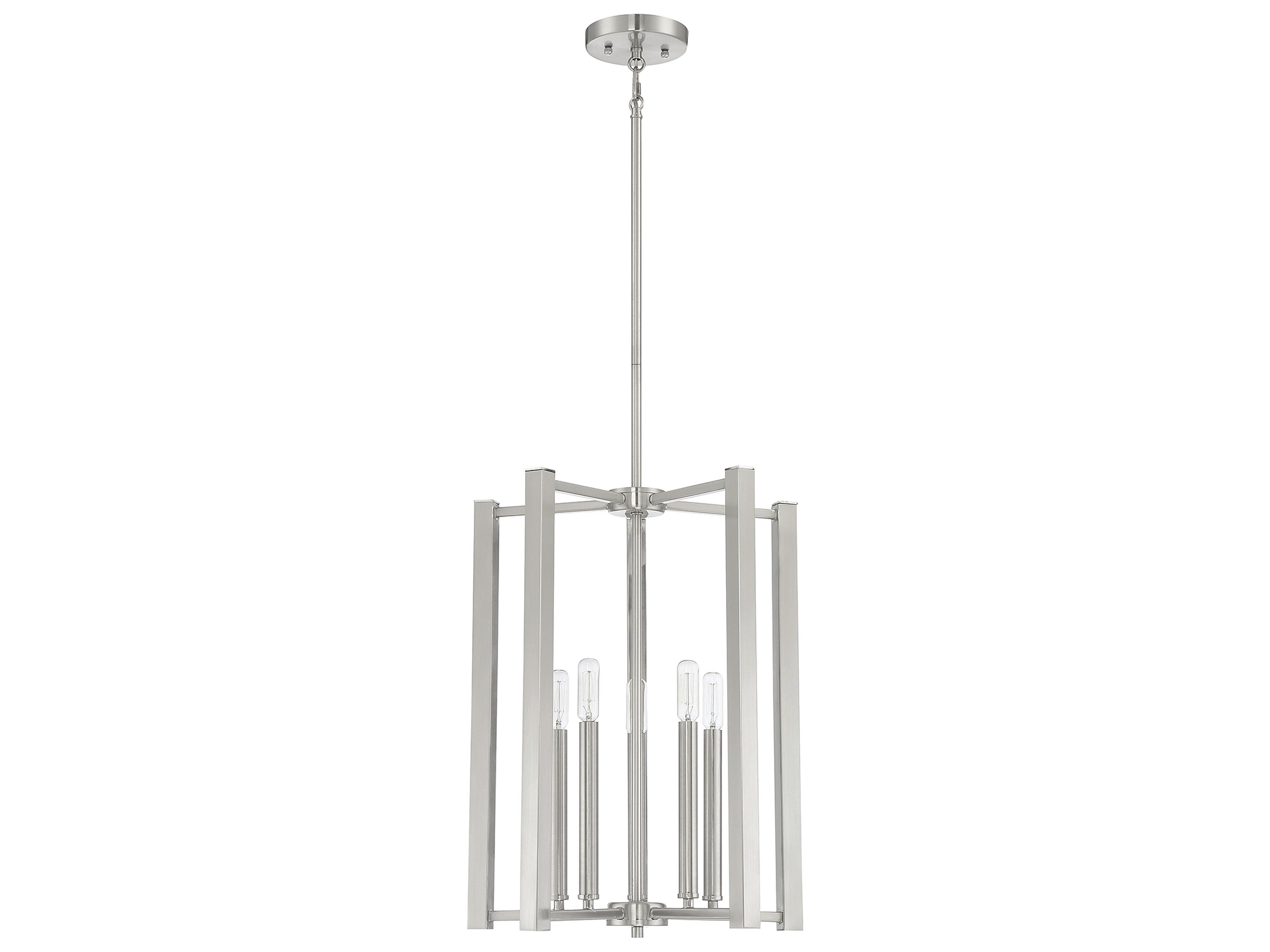 Savoy House Benson 5-Light Satin Nickel Pendant