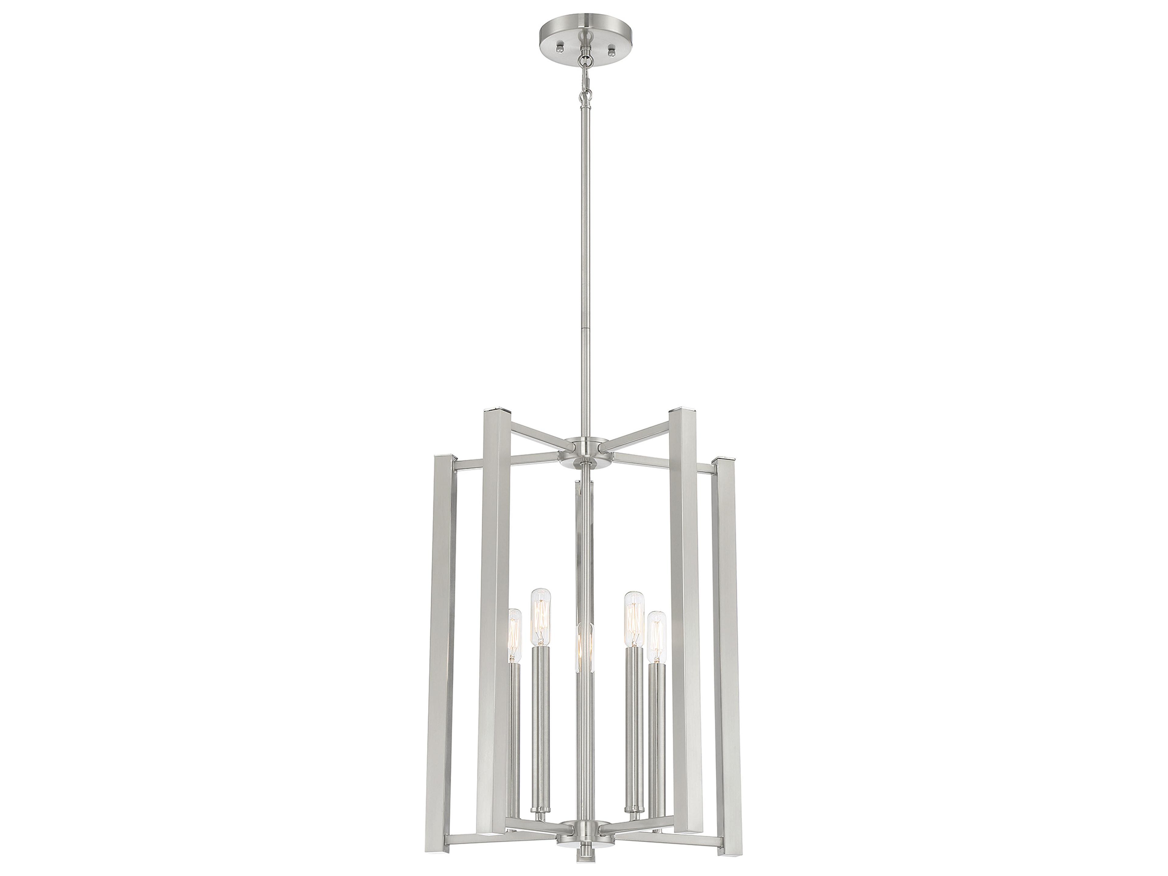Savoy House Benson 5-Light Satin Nickel Pendant