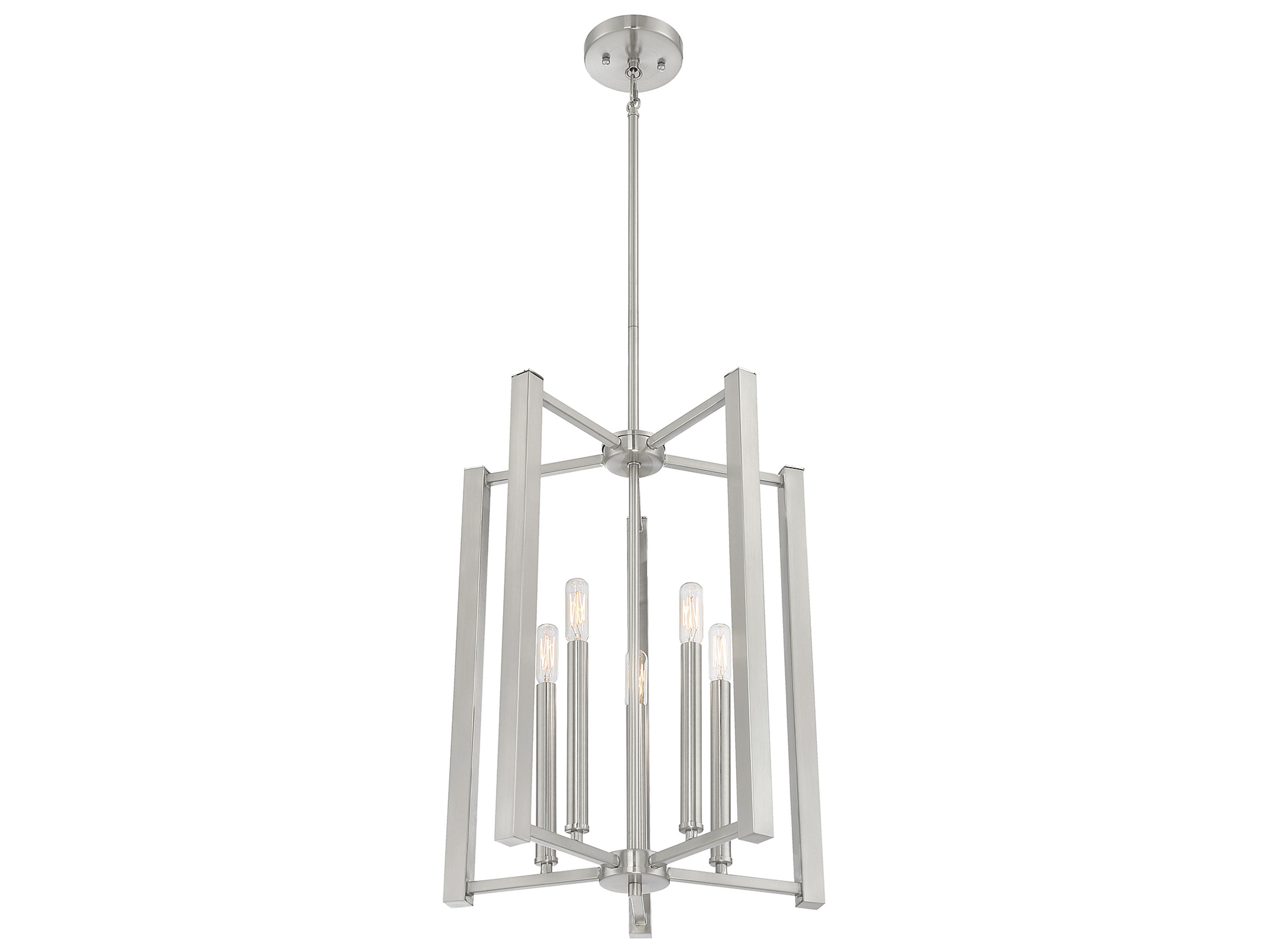 Savoy House Benson 5-Light Satin Nickel Pendant