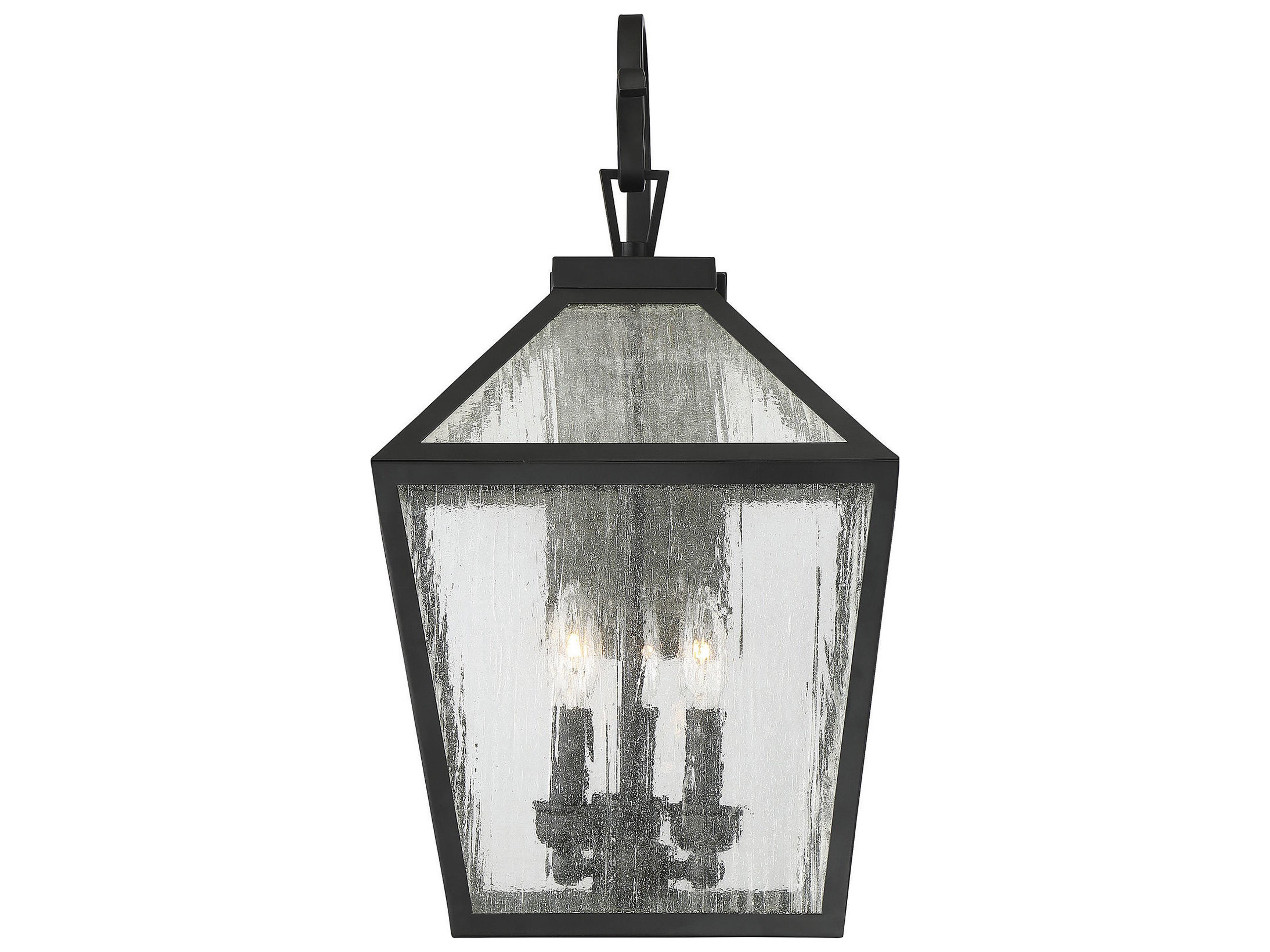 Savoy House Woodstock 3 - Light Glass Outdoor Wall Light