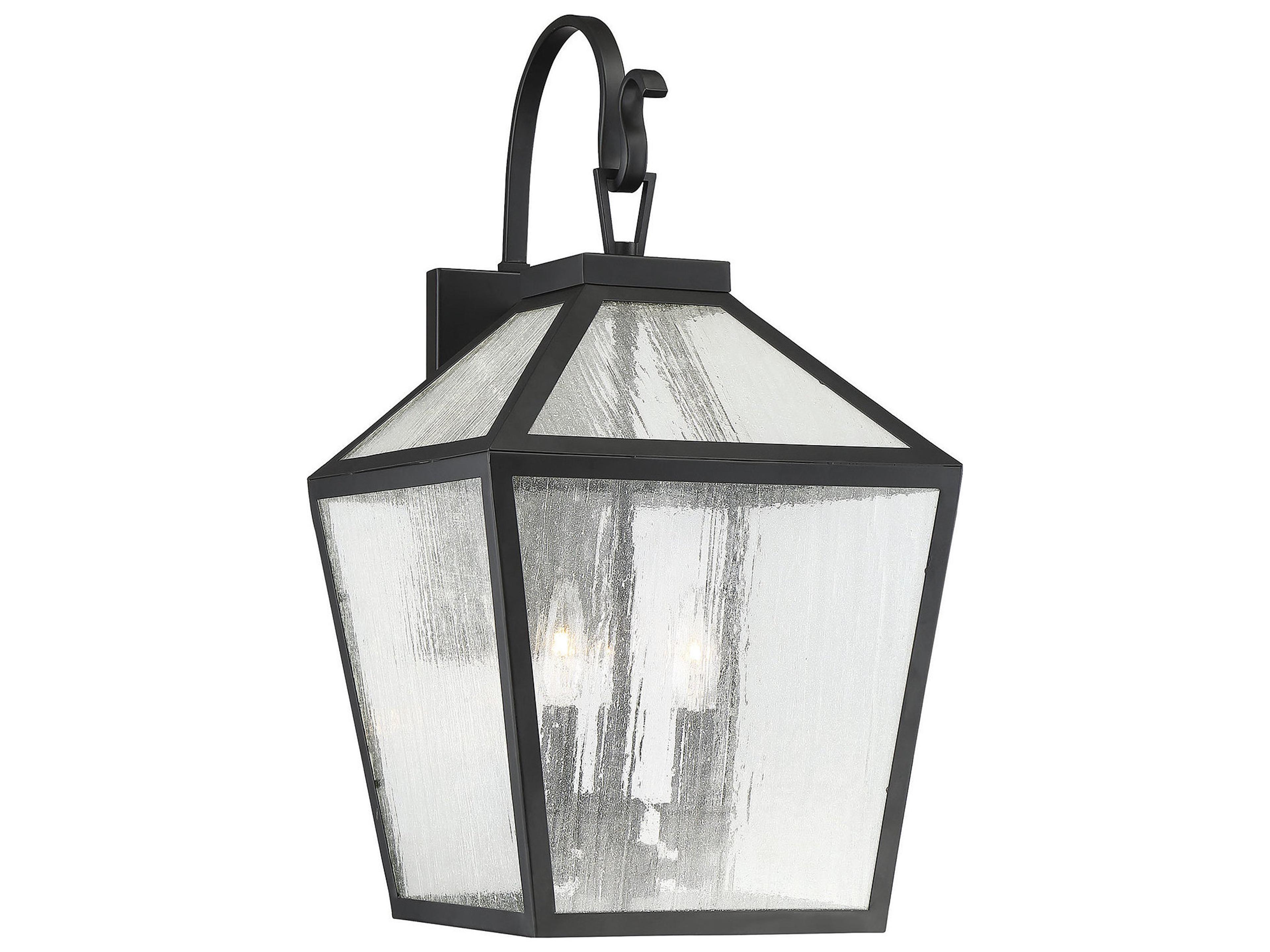 Savoy House Woodstock 3 - Light Glass Outdoor Wall Light