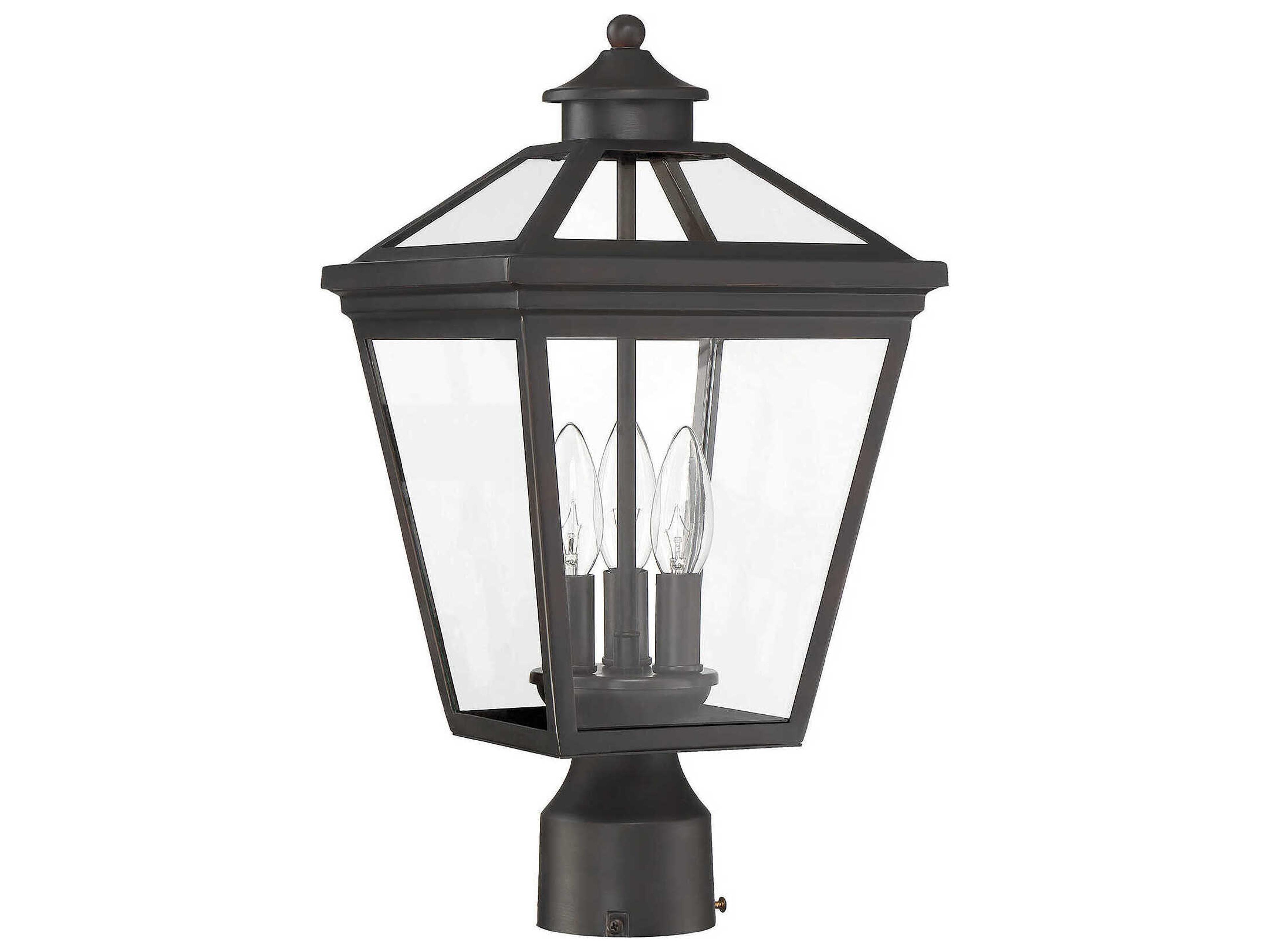 Savoy House Ellijay 3 - Light Outdoor Post Light