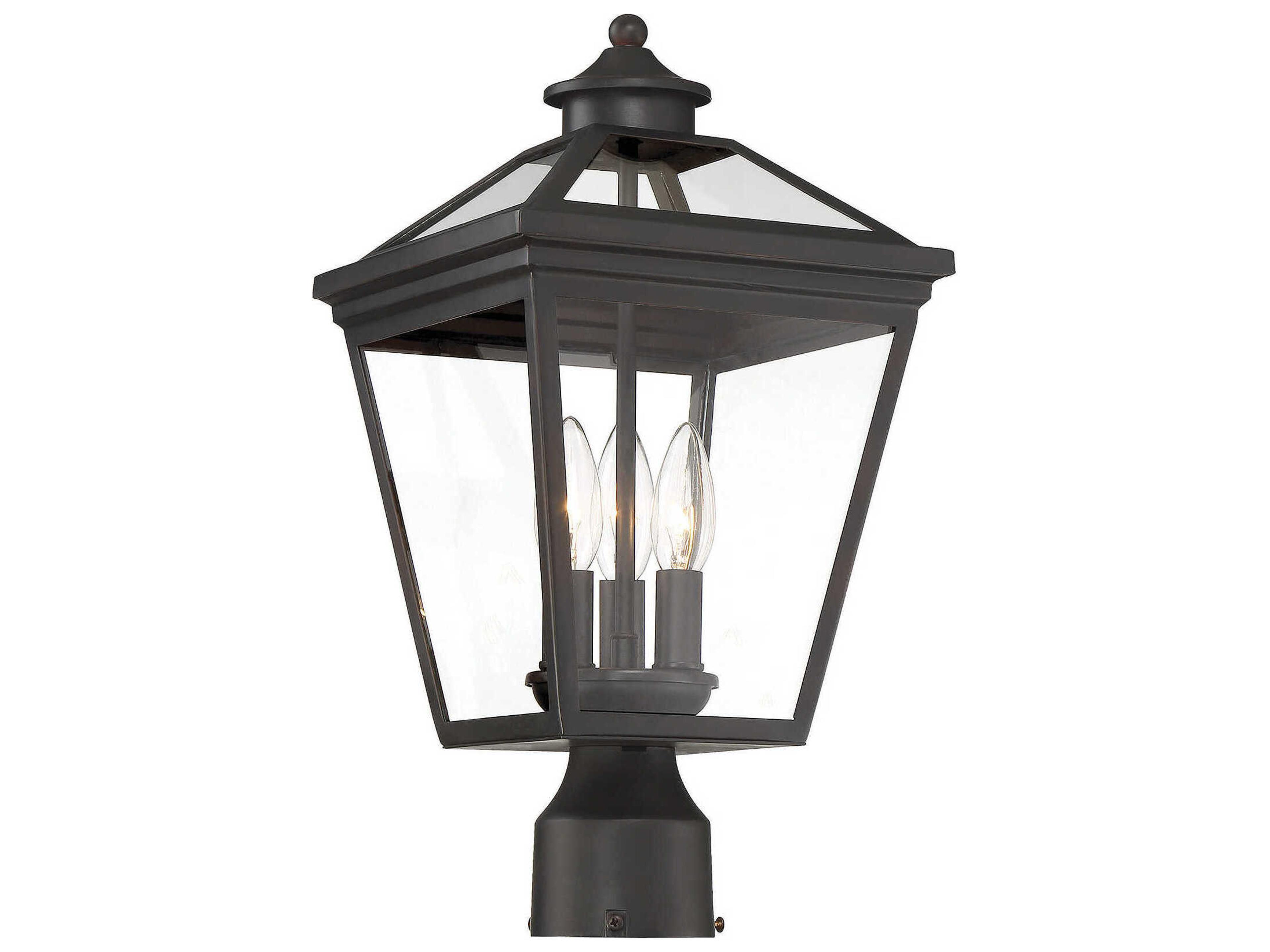 Savoy House Ellijay 3 - Light Outdoor Post Light