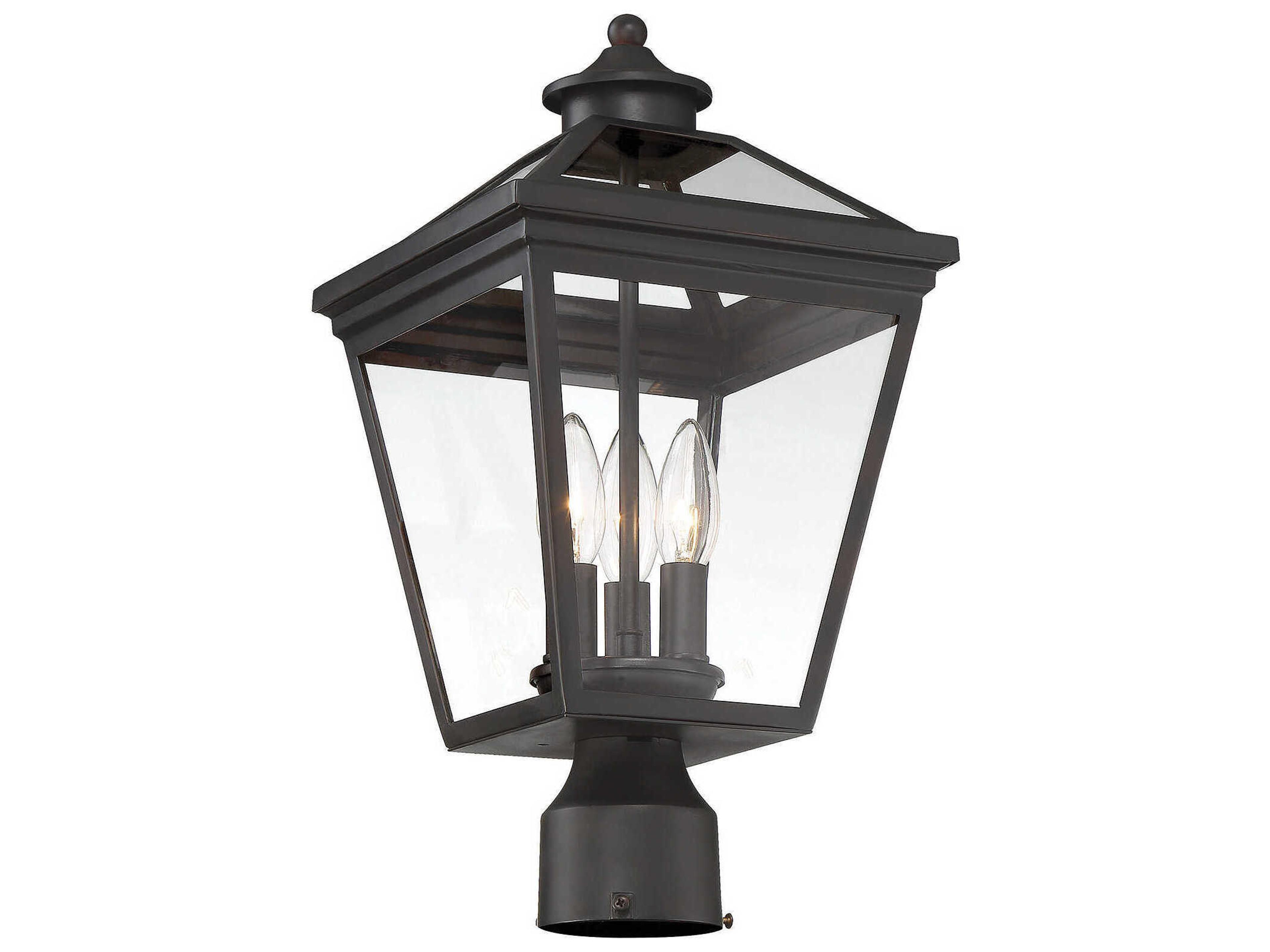 Savoy House Ellijay 3 - Light Outdoor Post Light